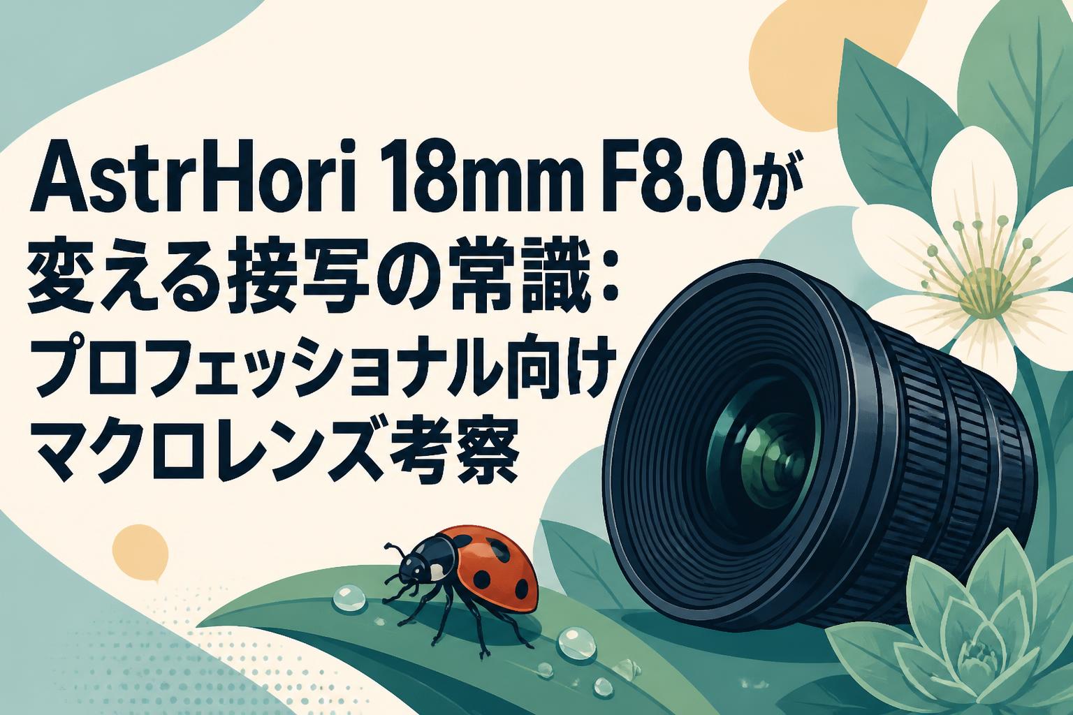AstrHori 18mm F8.0が変える接写の常識：プロフェッショナル向けマクロレンズ考察