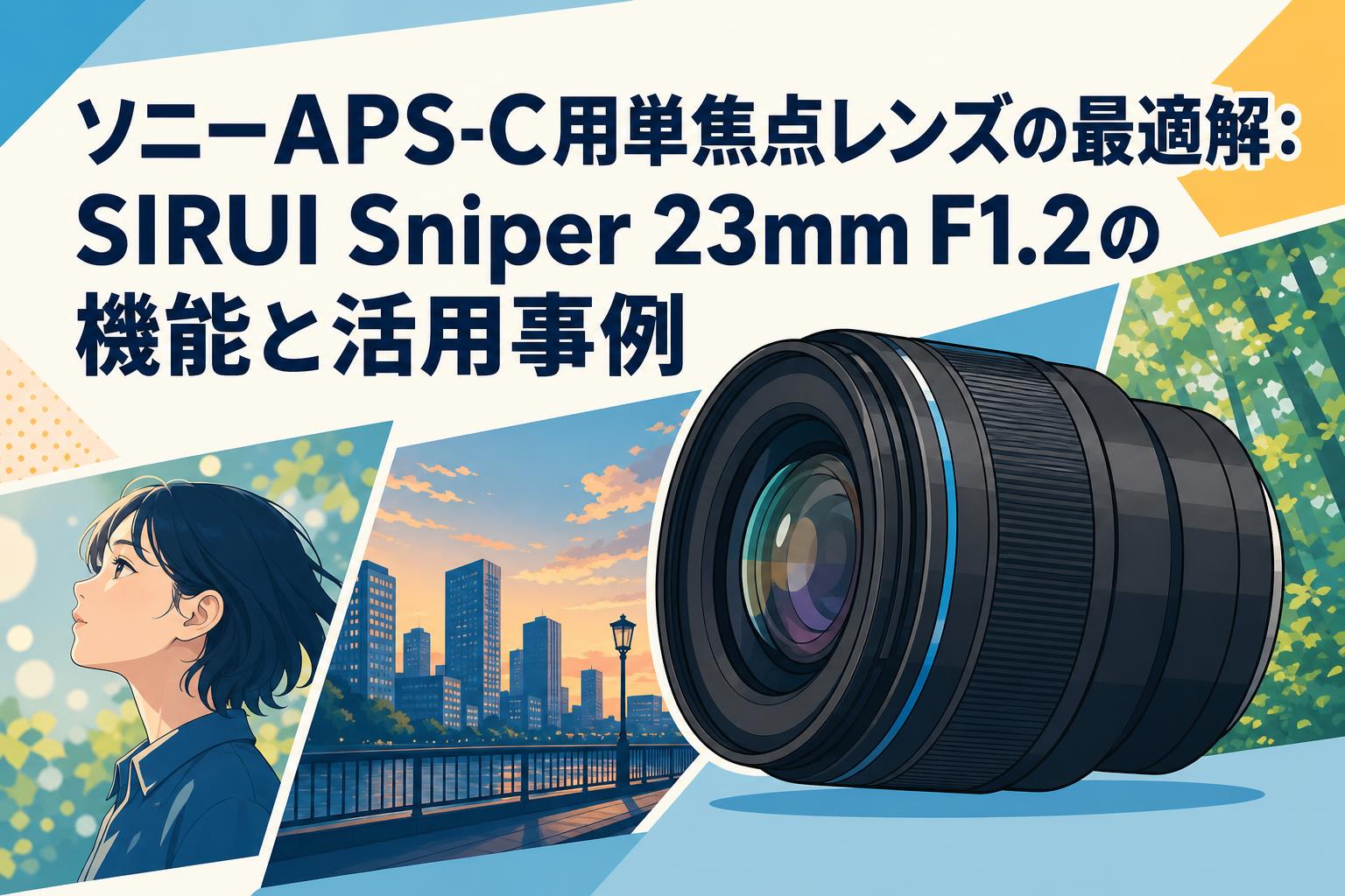 ソニーAPS-C用単焦点レンズの最適解：SIRUI Sniper 23mm F1.2の機能と活用事例