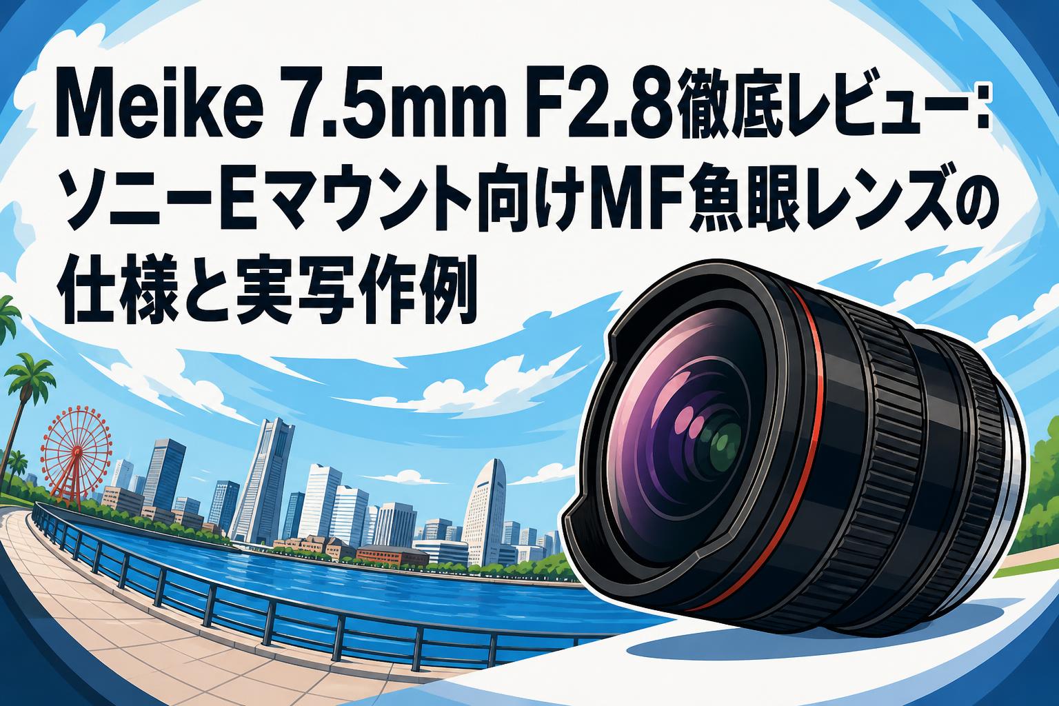 Meike 7.5mm F2.8徹底レビュー：ソニーEマウント向けMF魚眼レンズの仕様と実写作例