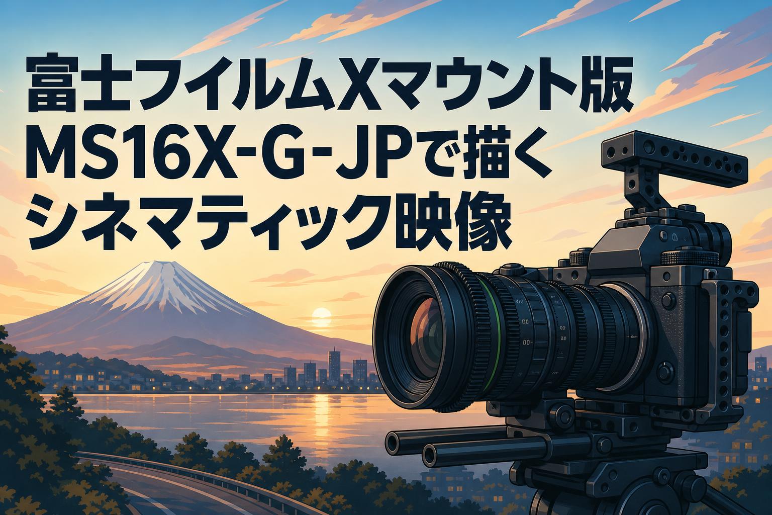 富士フイルムXマウント版MS16X-G-JPで描くシネマティック映像