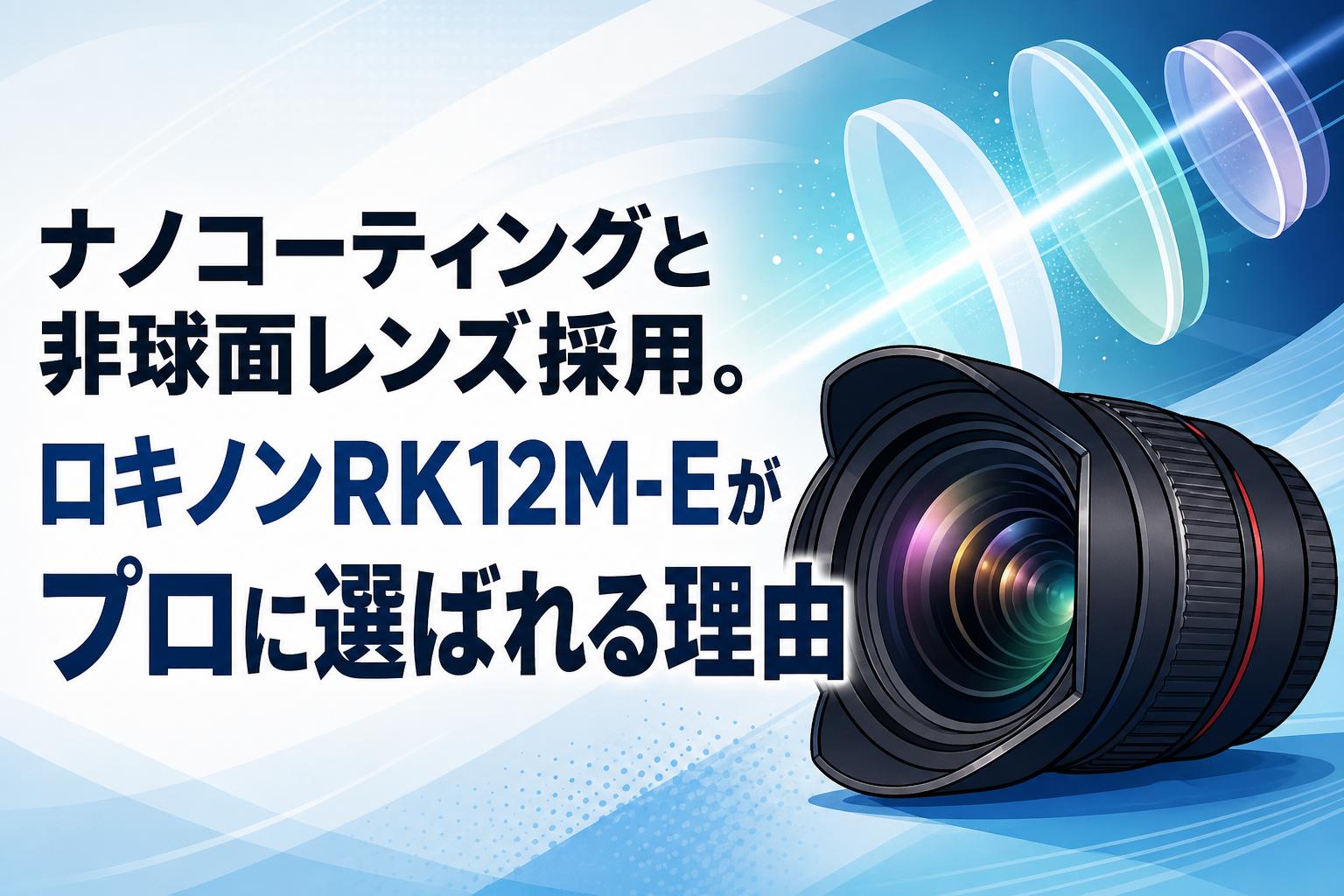 ナノコーティングと非球面レンズ採用。ロキノンRK12M-Eがプロに選ばれる理由