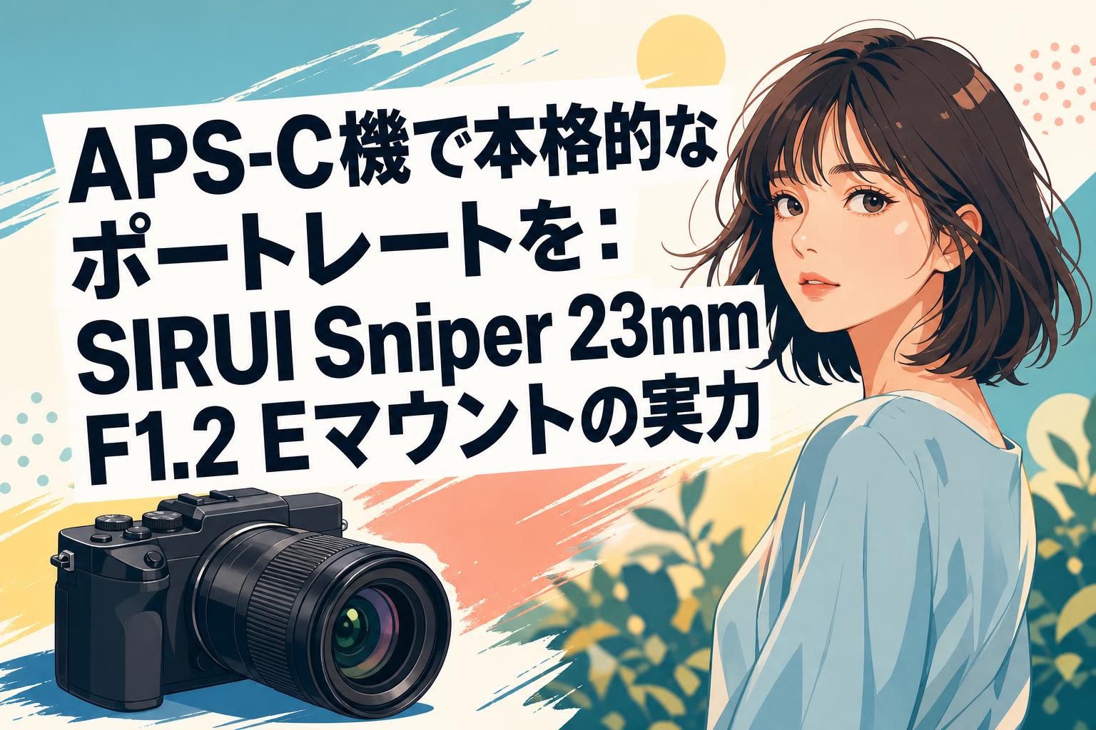 APS-C機で本格的なポートレートを：SIRUI Sniper 23mm F1.2 Eマウントの実力