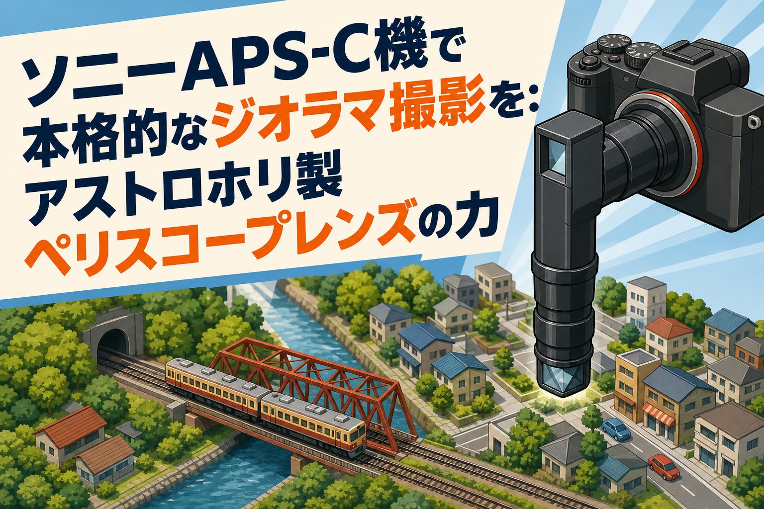 ソニーAPS-C機で本格的なジオラマ撮影を：アストロホリ製ペリスコープレンズの力