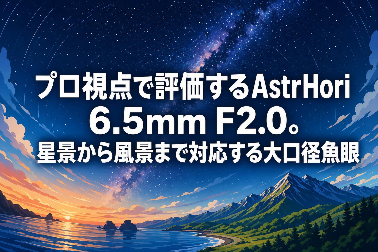 プロ視点で評価するAstrHori 6.5mm F2.0。星景から風景まで対応する大口径魚眼