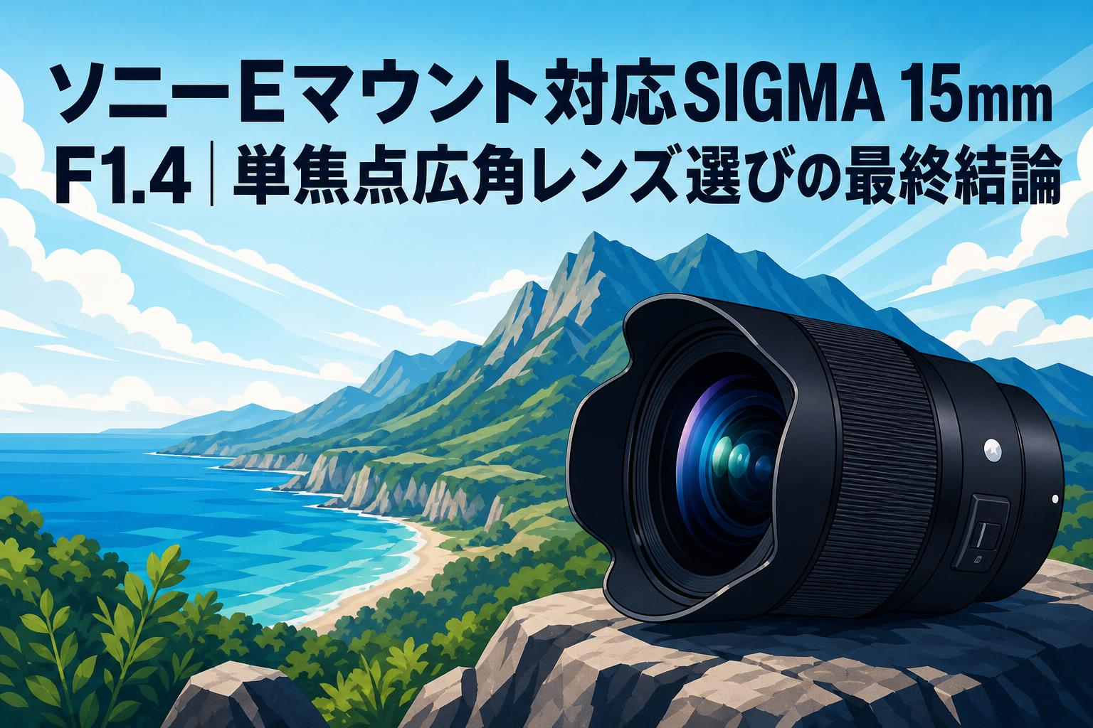 ソニーEマウント対応SIGMA 15mm F1.4｜単焦点広角レンズ選びの最終結論