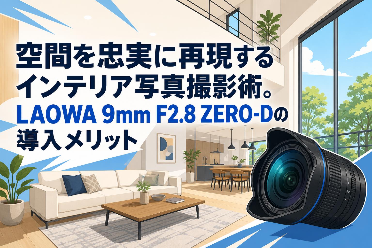 空間を忠実に再現するインテリア写真撮影術。LAOWA 9mm F2.8 ZERO-Dの導入メリット