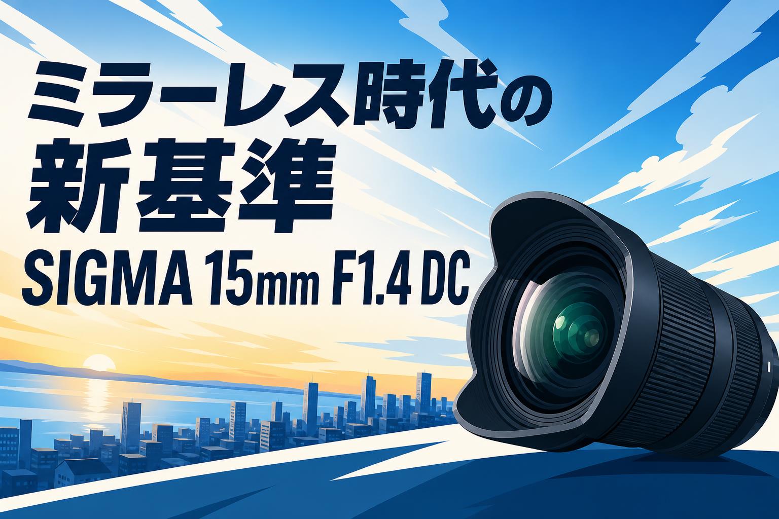 ミラーレス時代の新基準 SIGMA 15mm F1.4 DC