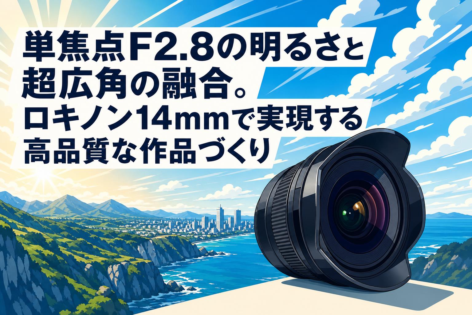 単焦点F2.8の明るさと超広角の融合。ロキノン14mmで実現する高品質な作品づくり