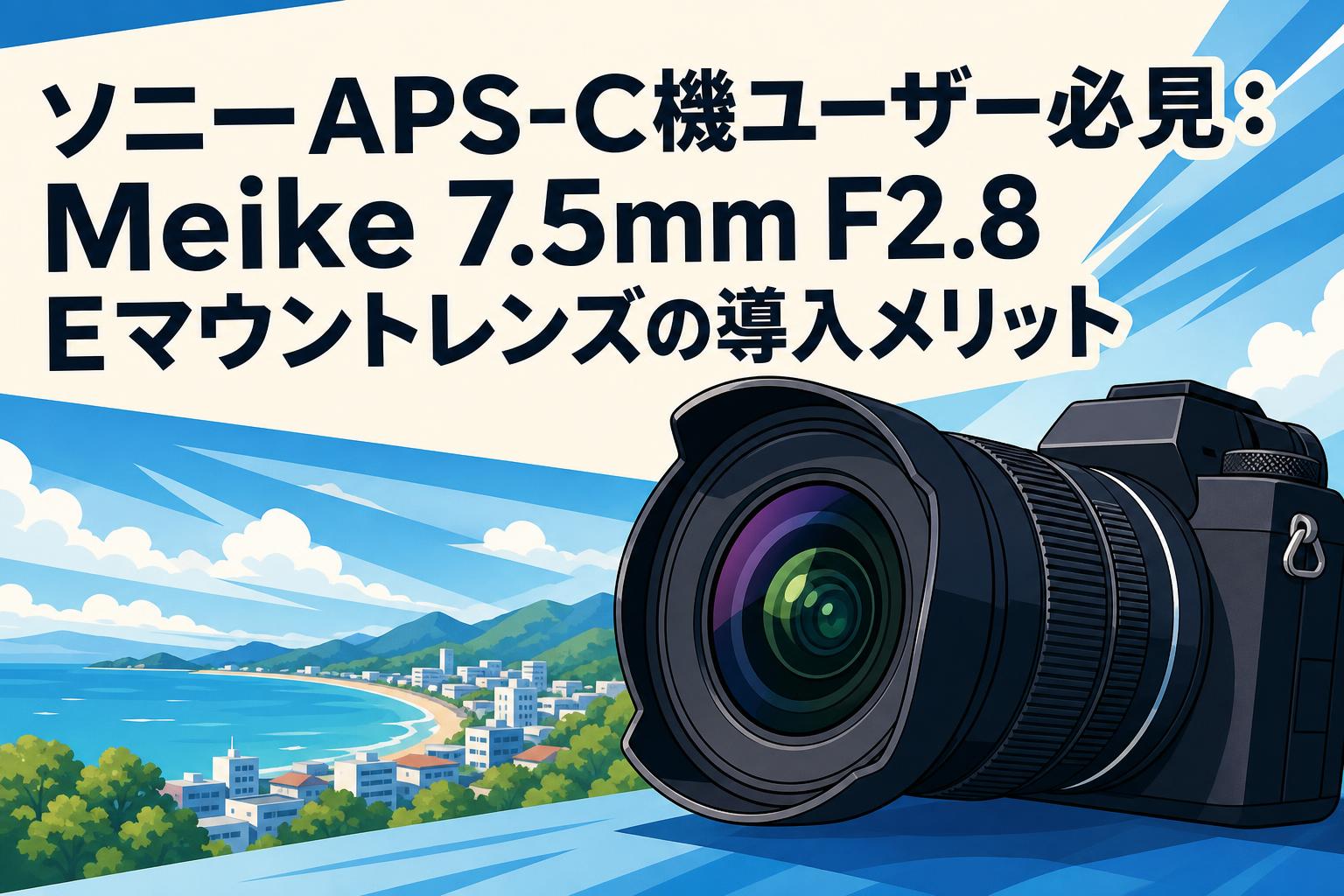 ソニーAPS-C機ユーザー必見：Meike 7.5mm F2.8 Eマウントレンズの導入メリット
