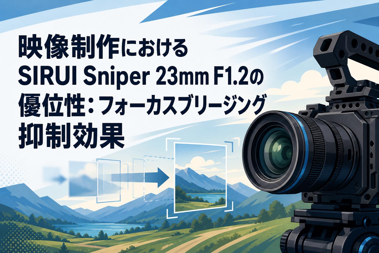 映像制作におけるSIRUI Sniper 23mm F1.2の優位性：フォーカスブリージング抑制効果