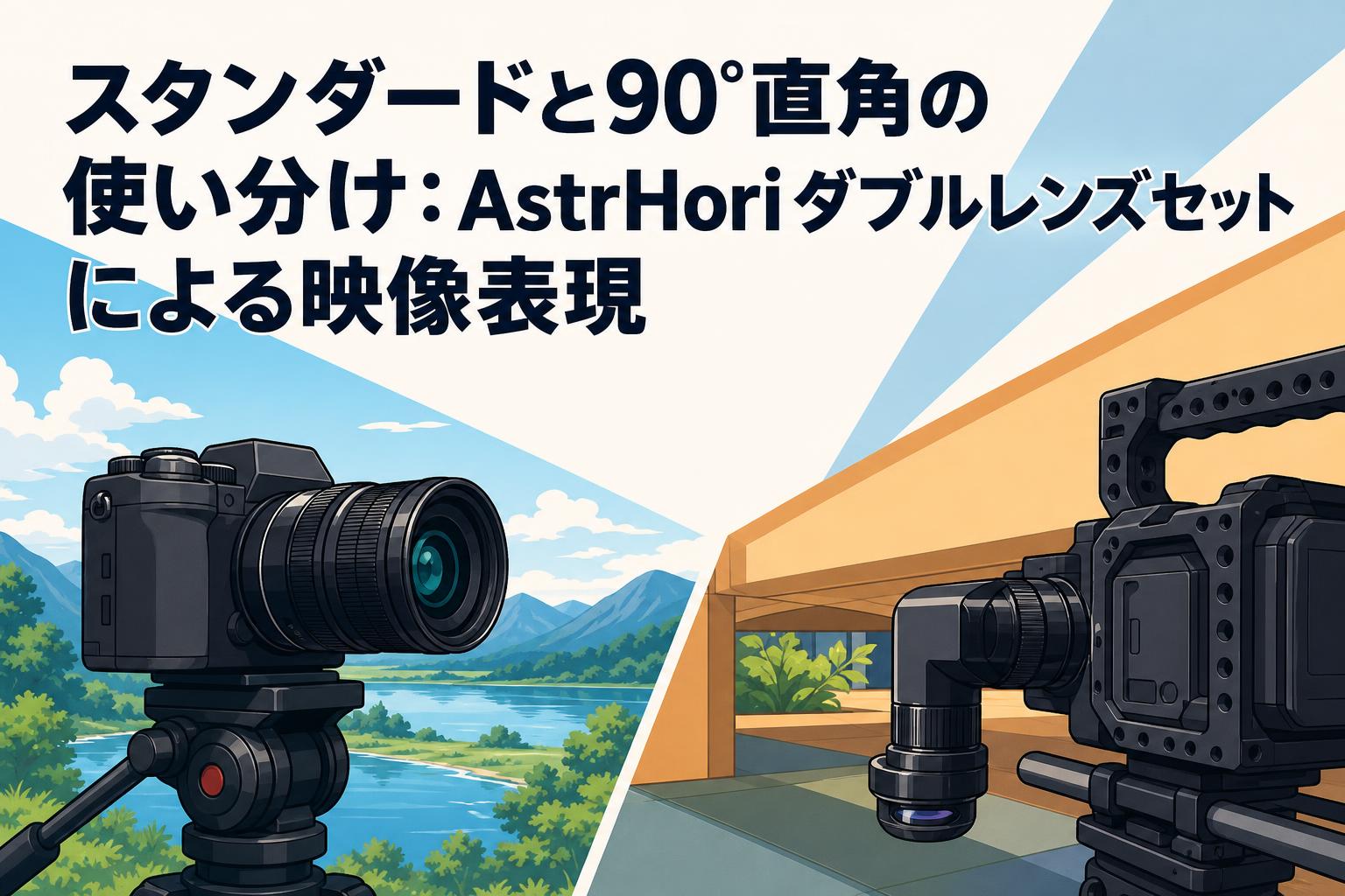 スタンダードと90°直角の使い分け：AstrHoriダブルレンズセットによる映像表現