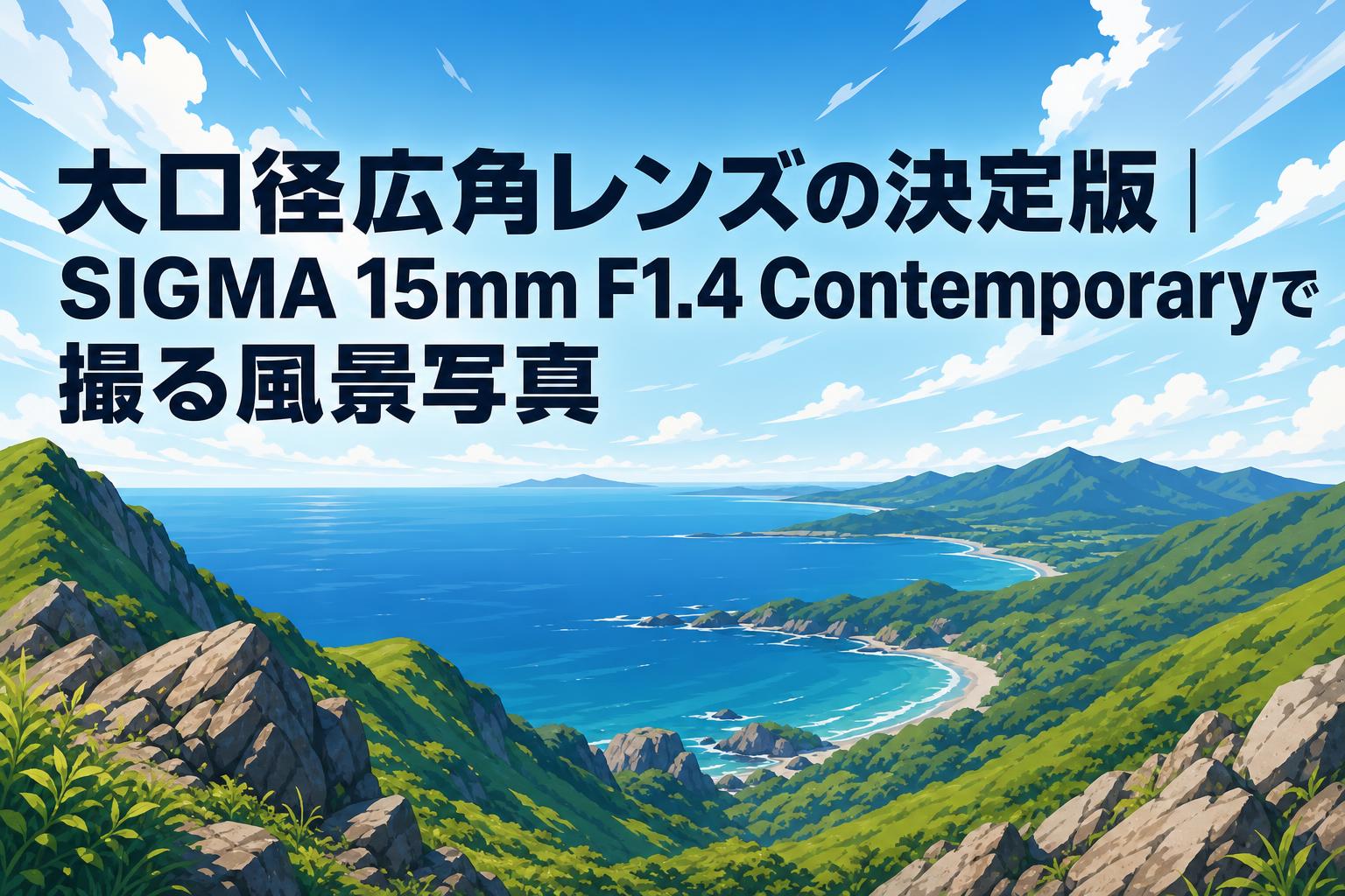 大口径広角レンズの決定版｜SIGMA 15mm F1.4 Contemporaryで撮る風景写真