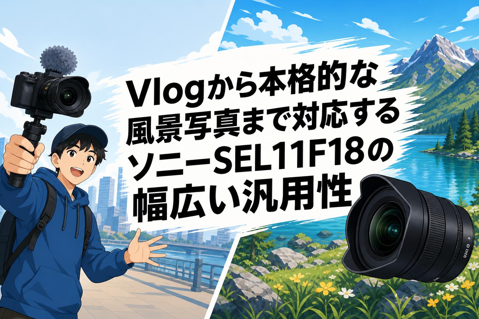 Vlogから本格的な風景写真まで対応するソニーSEL11F18の幅広い汎用性