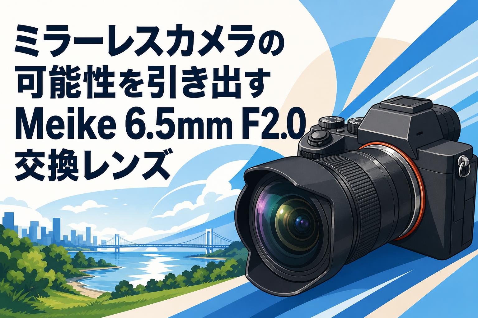 ミラーレスカメラの可能性を引き出すMeike 6.5mm F2.0交換レンズ