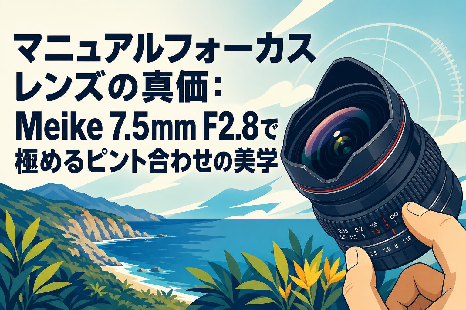 マニュアルフォーカスレンズの真価：Meike 7.5mm F2.8で極めるピント合わせの美学