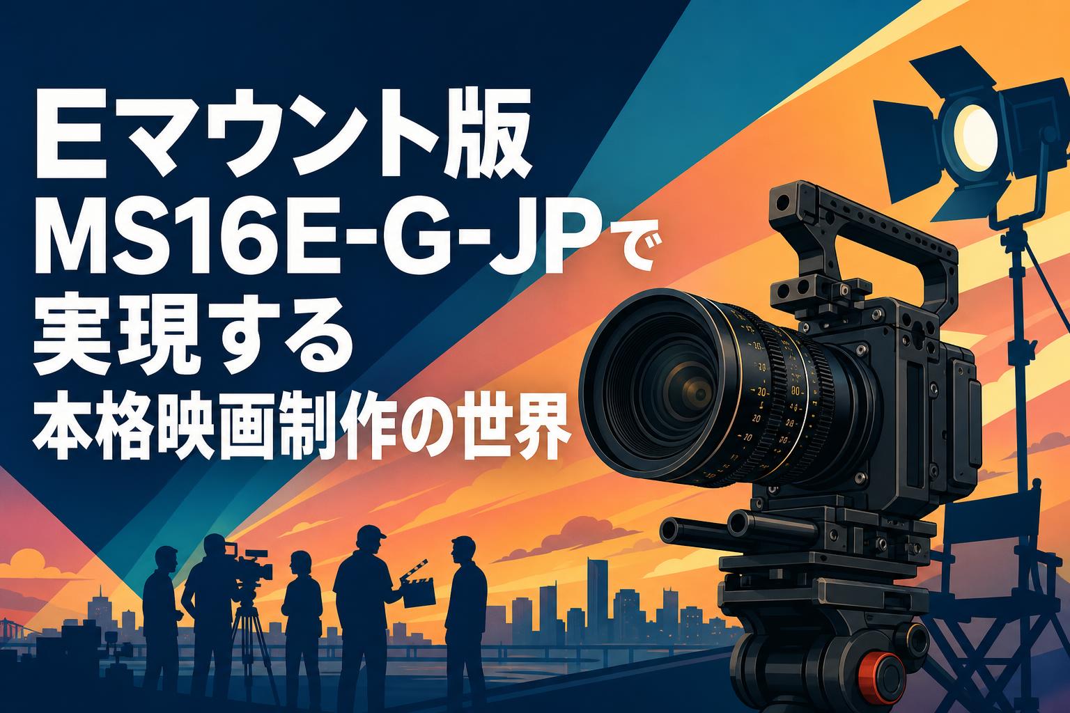 Eマウント版MS16E-G-JPで実現する本格映画制作の世界