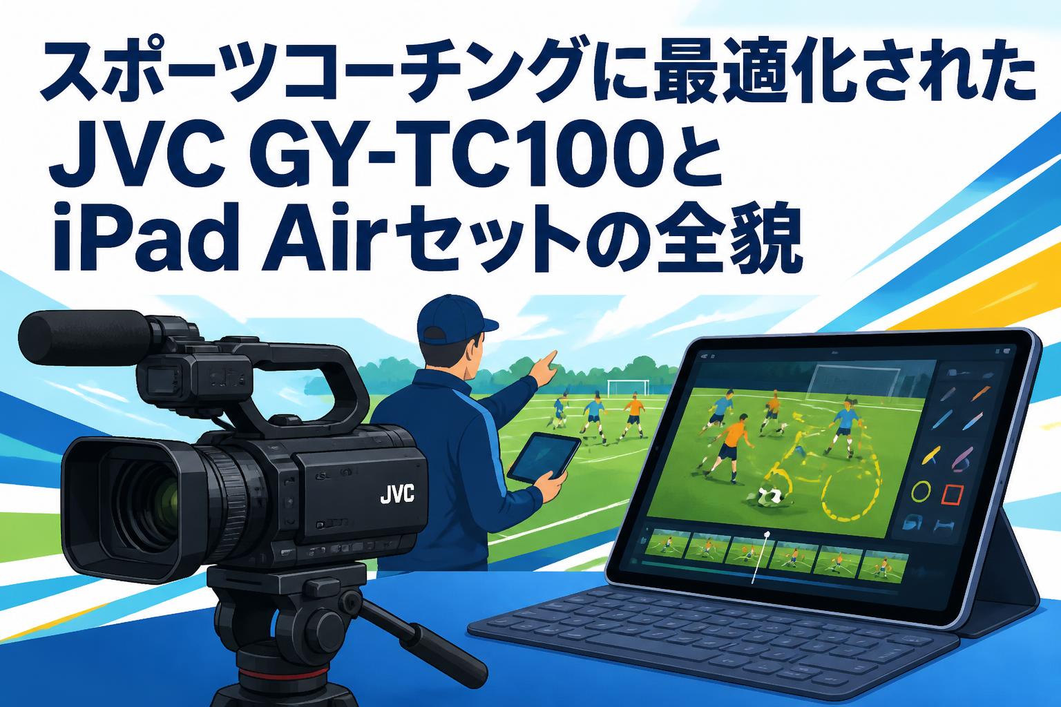 スポーツコーチングに最適化されたJVC GY-TC100とiPad Airセットの全貌