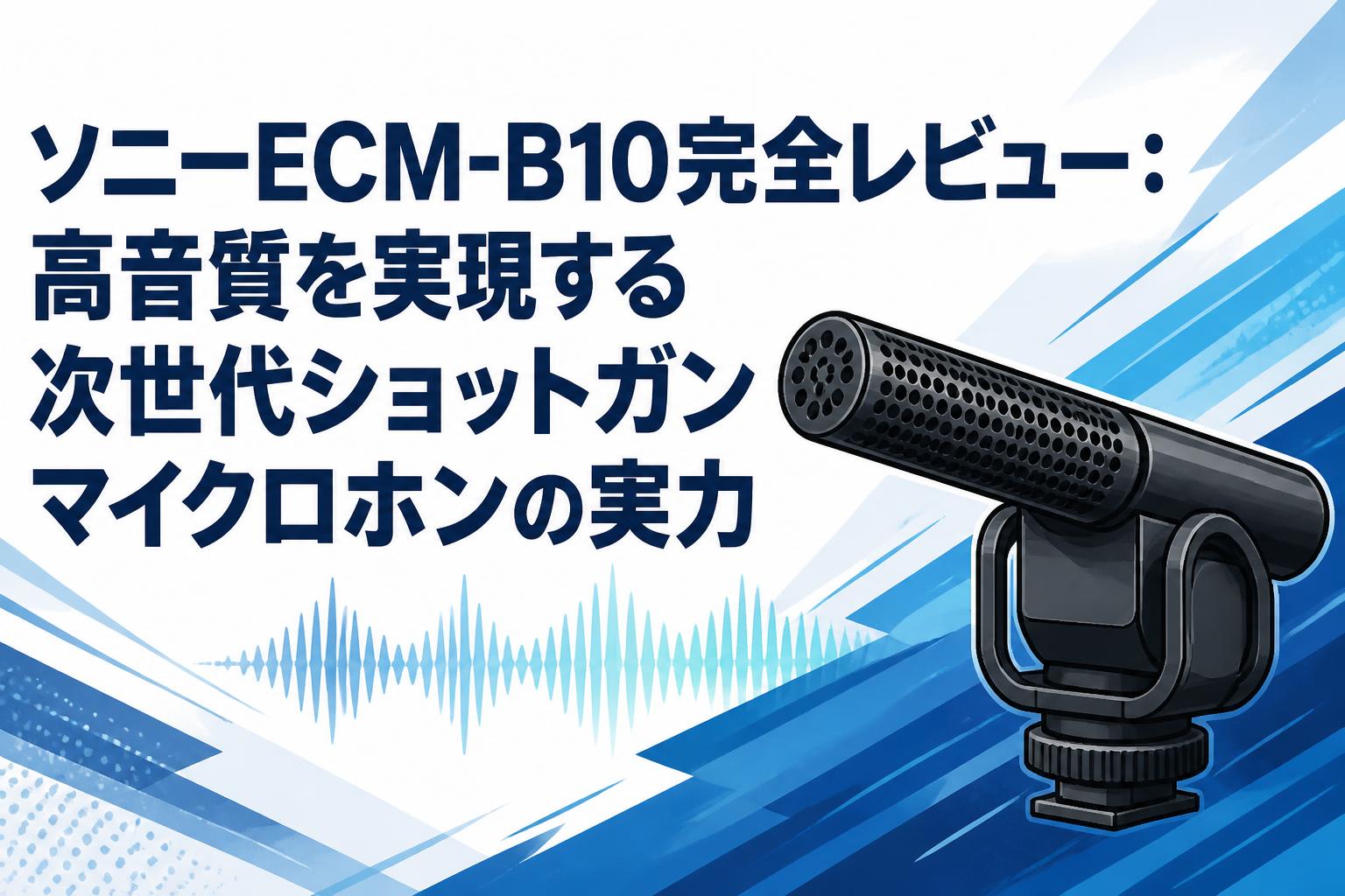 ソニーECM-B10完全レビュー：高音質を実現する次世代ショットガンマイクロホンの実力