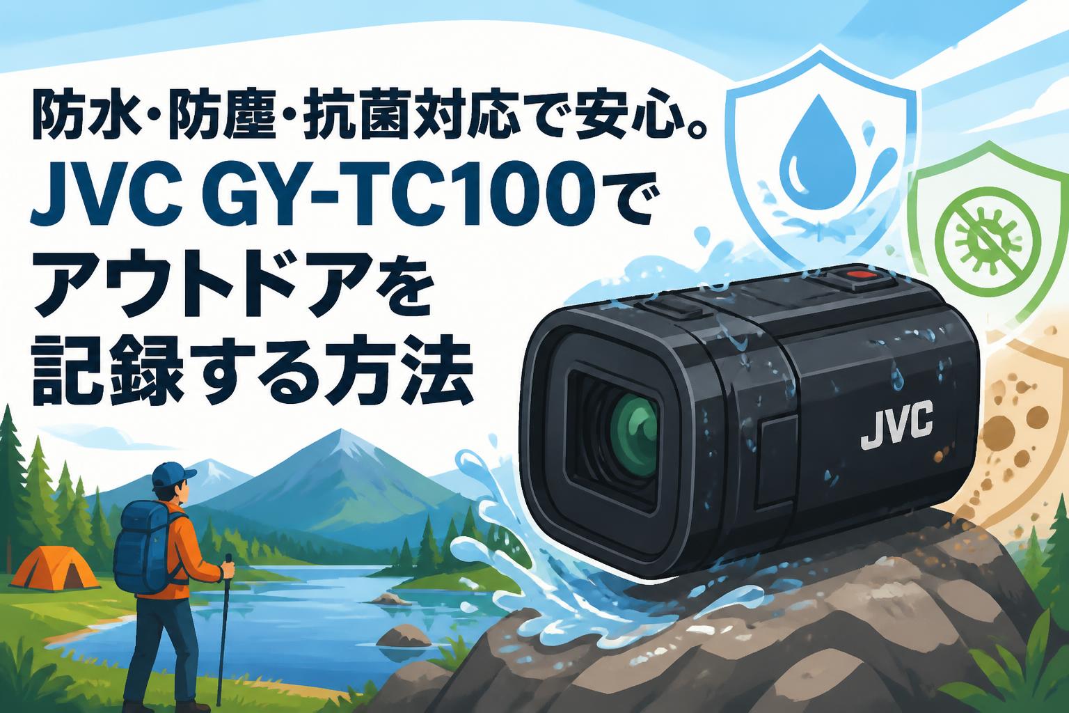 防水・防塵・抗菌対応で安心。JVC GY-TC100でアウトドアを記録する方法