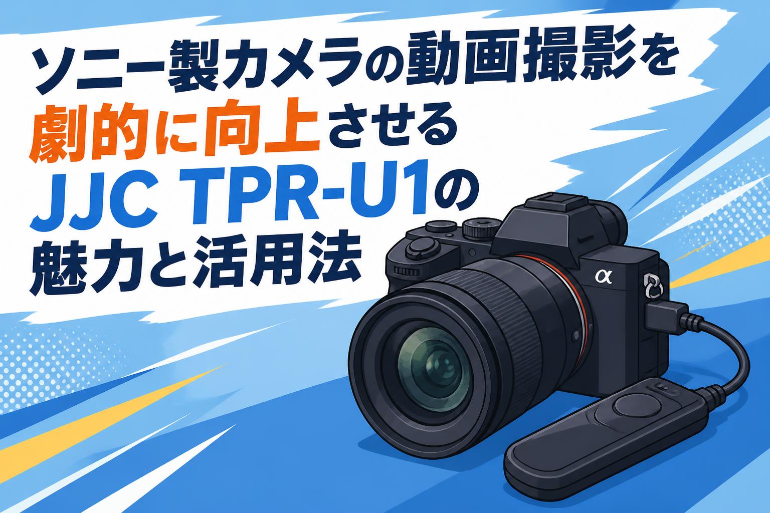 ソニー製カメラの動画撮影を劇的に向上させるJJC TPR-U1の魅力と活用法