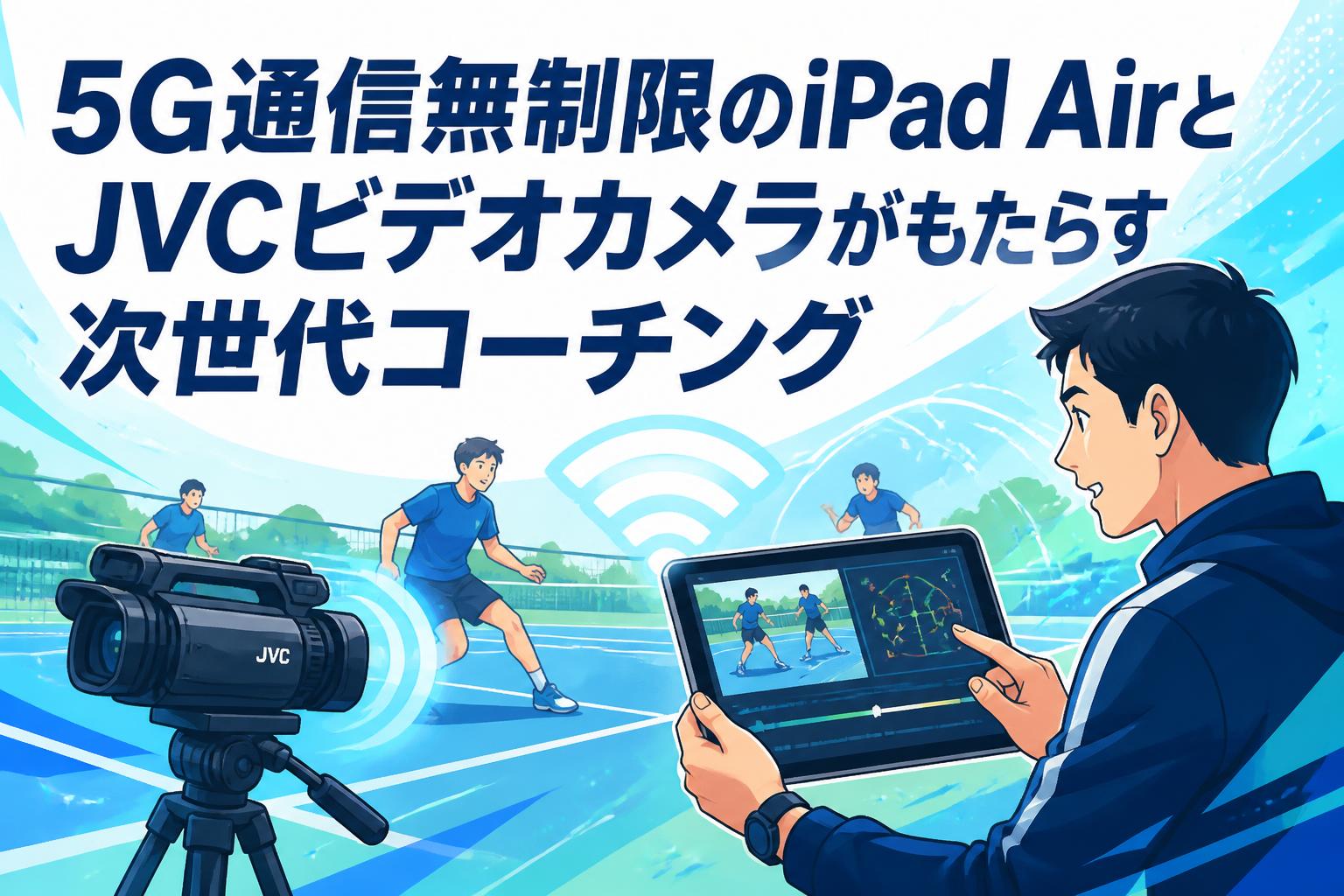 5G通信無制限のiPad AirとJVCビデオカメラがもたらす次世代コーチング