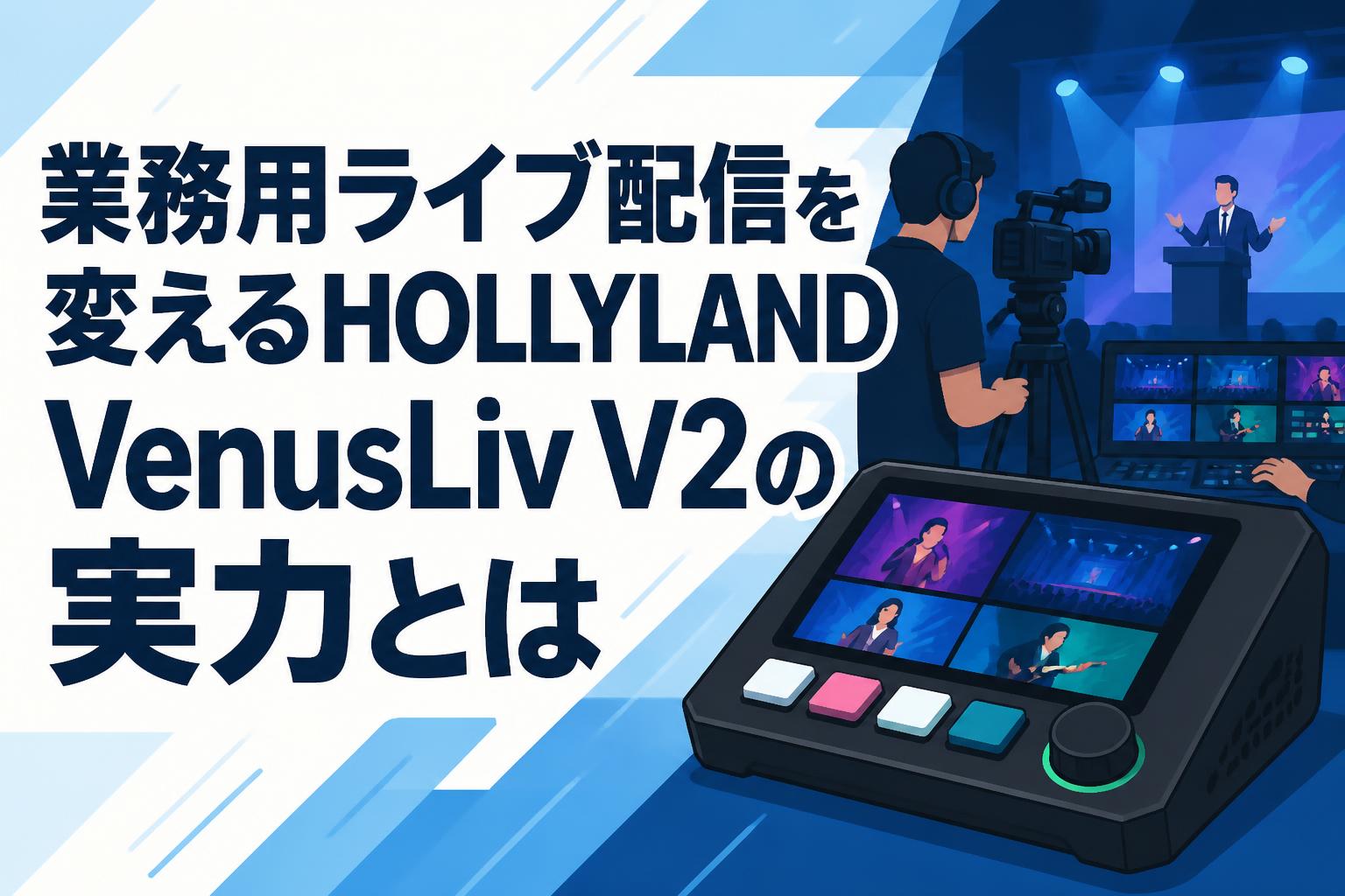 業務用ライブ配信を変えるHOLLYLAND VenusLiv V2の実力とは