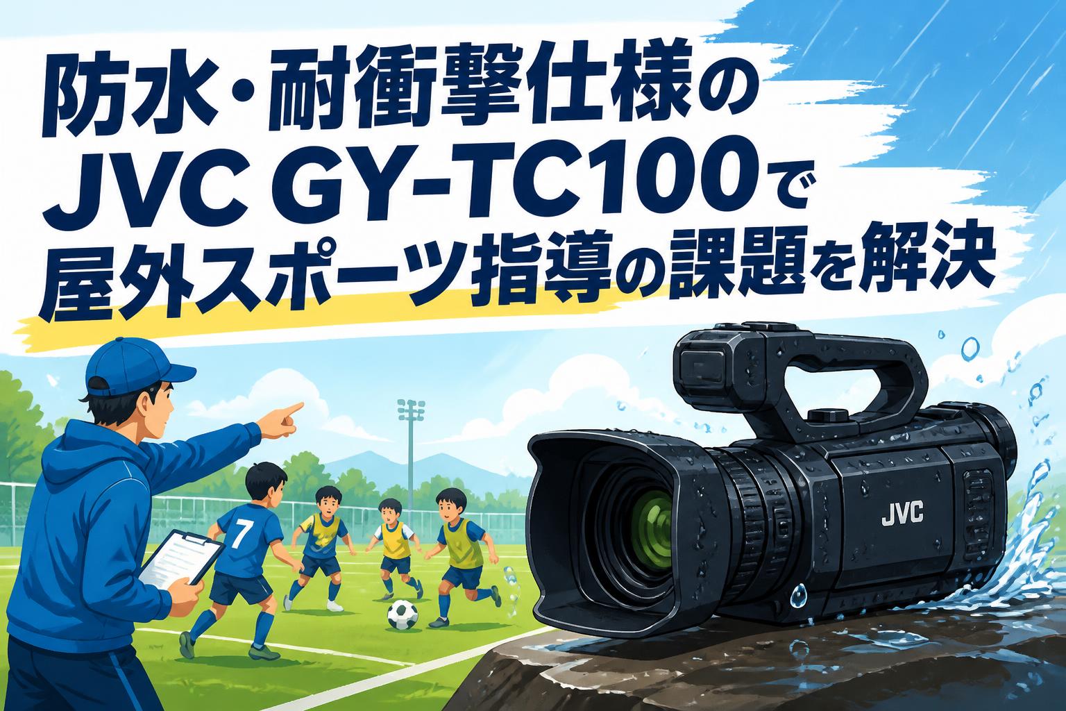 防水・耐衝撃仕様のJVC GY-TC100で屋外スポーツ指導の課題を解決