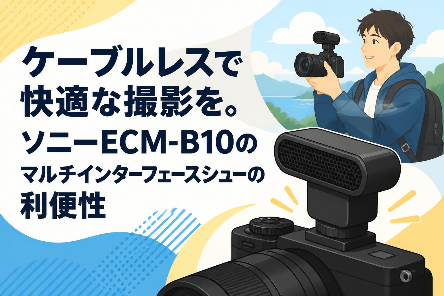 ケーブルレスで快適な撮影を。ソニーECM-B10のマルチインターフェースシューの利便性