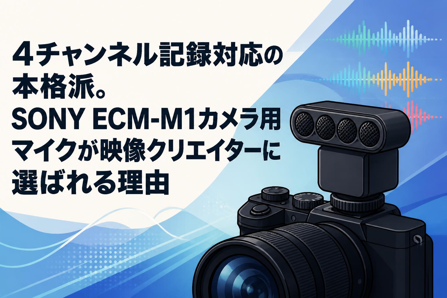 4チャンネル記録対応の本格派。SONY ECM-M1カメラ用マイクが映像クリエイターに選ばれる理由