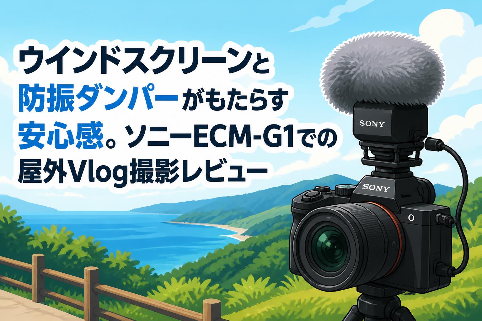 ウインドスクリーンと防振ダンパーがもたらす安心感。ソニーECM-G1での屋外Vlog撮影レビュー