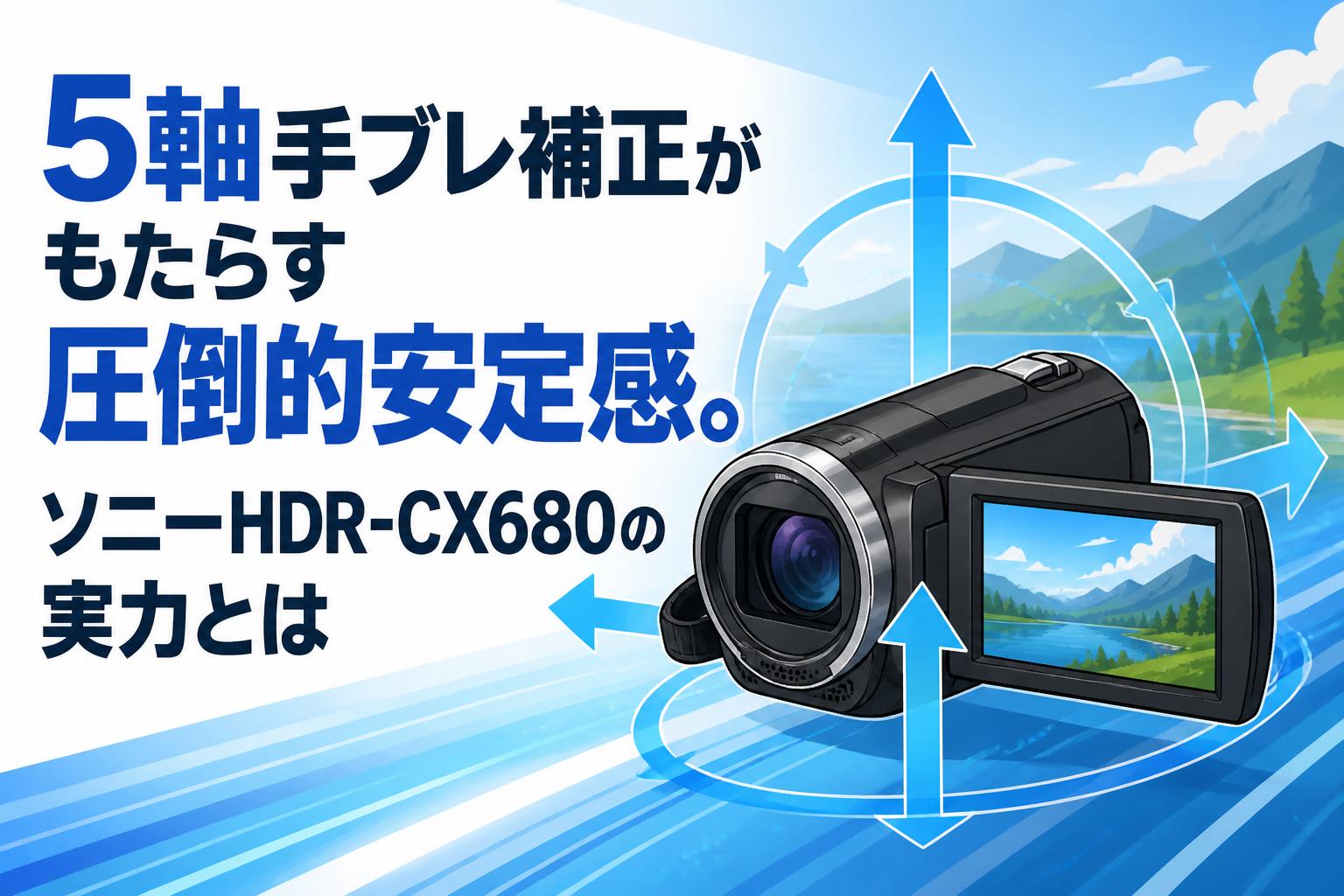 5軸手ブレ補正がもたらす圧倒的安定感。ソニーHDR-CX680の実力とは