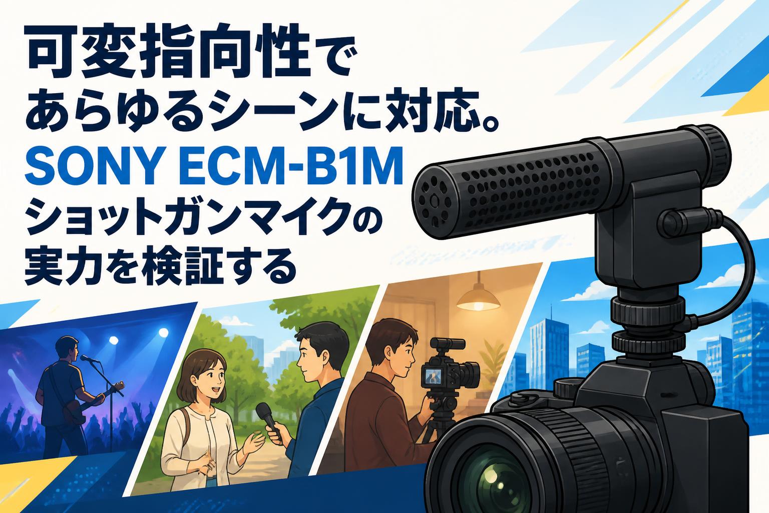 可変指向性であらゆるシーンに対応。SONY ECM-B1Mショットガンマイクの実力を検証する