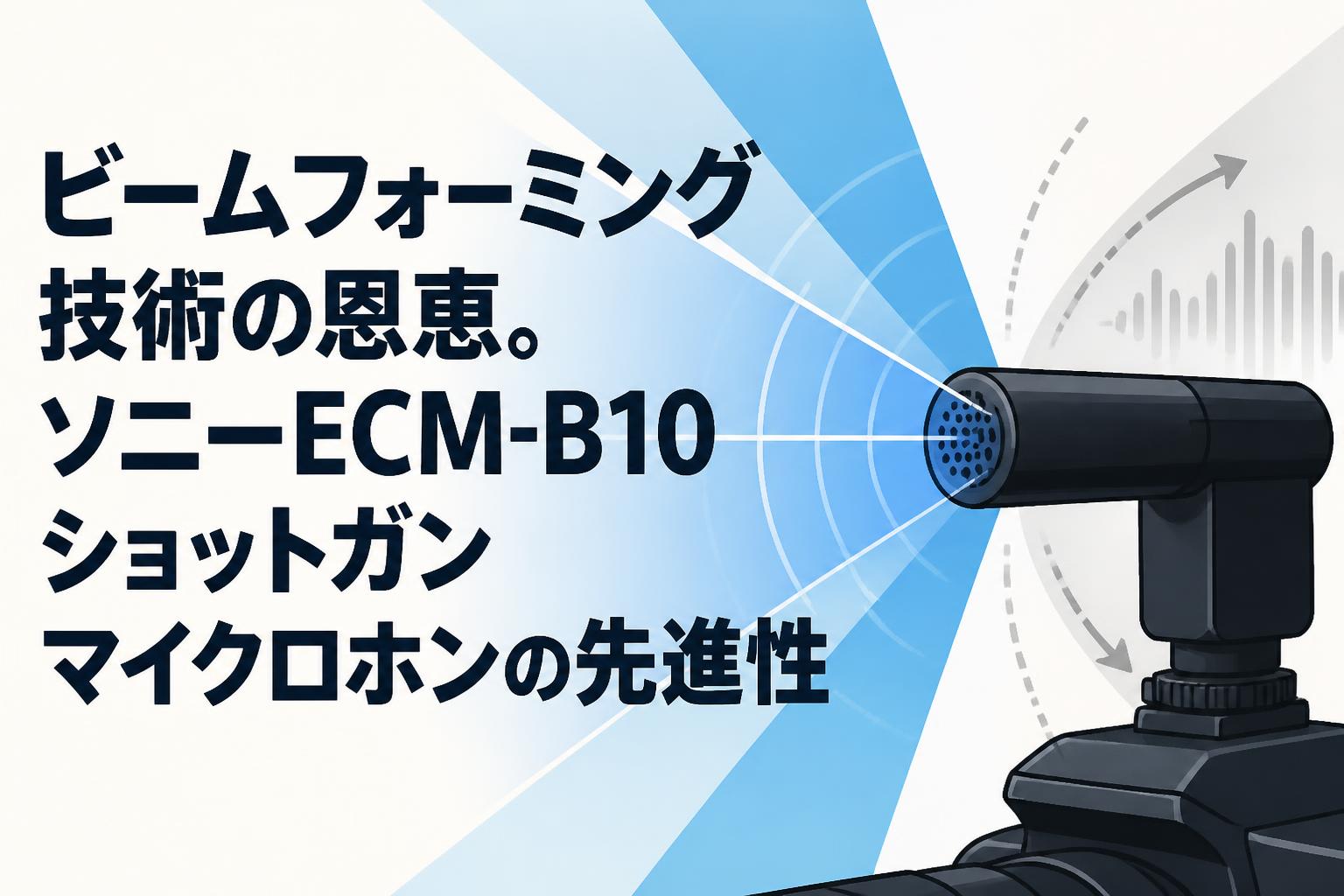 ビームフォーミング技術の恩恵。ソニーECM-B10ショットガンマイクロホンの先進性
