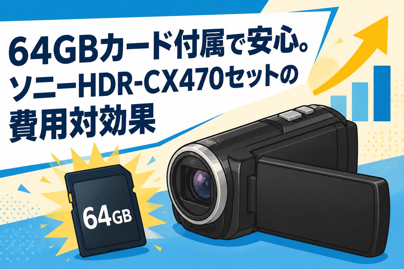 64GBカード付属で安心。ソニーHDR-CX470セットの費用対効果