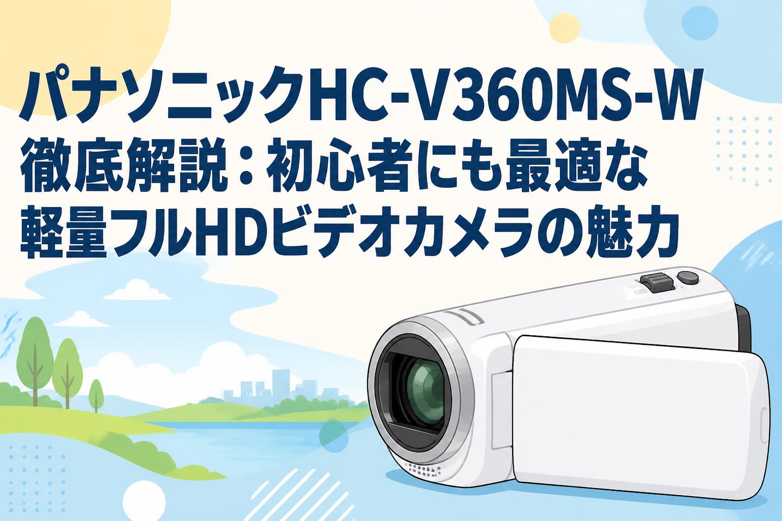 パナソニックHC-V360MS-W徹底解説：初心者にも最適な軽量フルHDビデオカメラの魅力