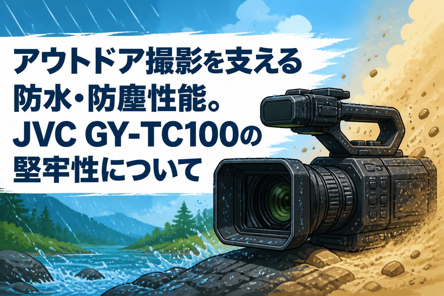 アウトドア撮影を支える防水・防塵性能。JVC GY-TC100の堅牢性について