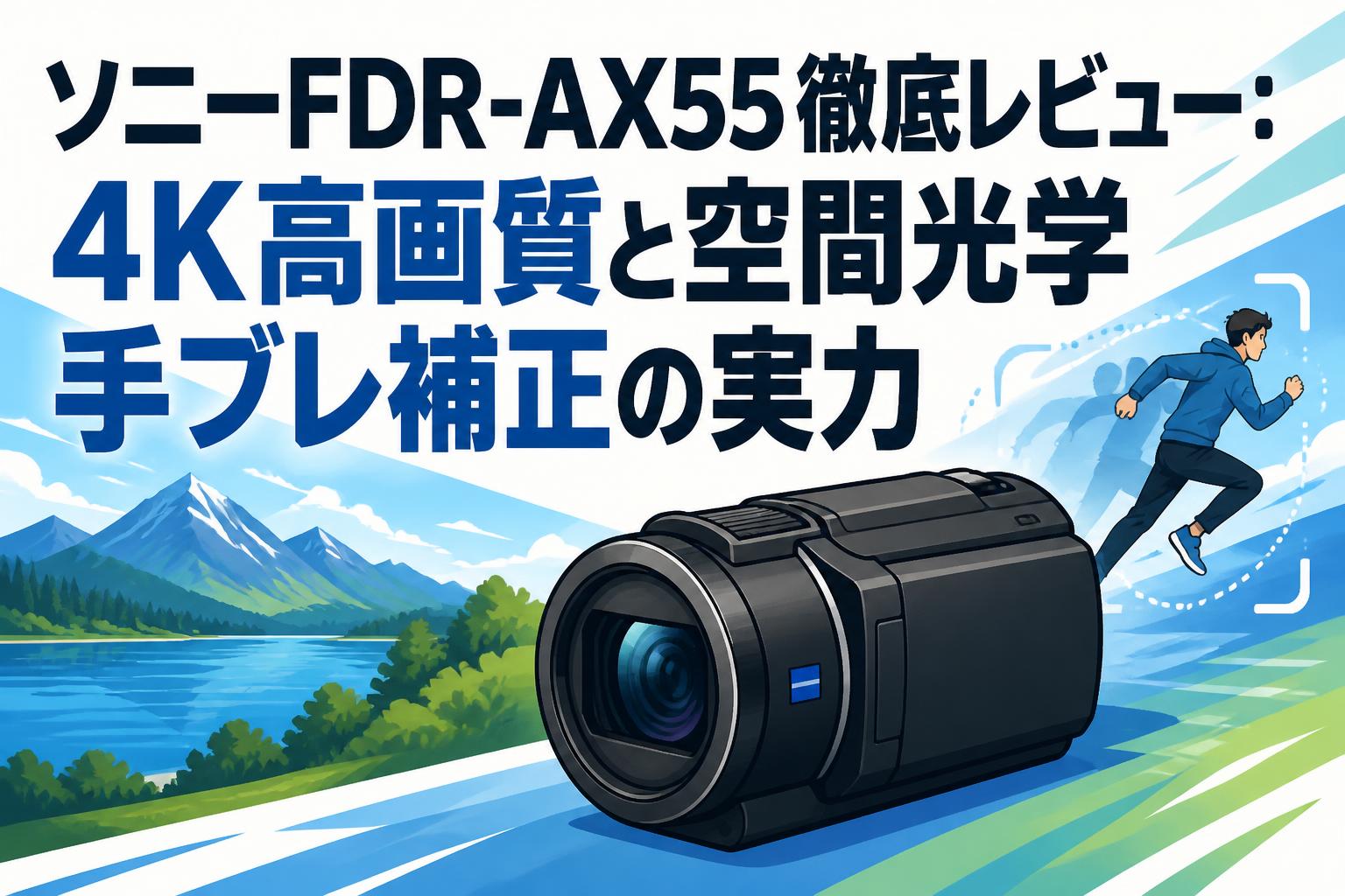 ソニーFDR-AX55徹底レビュー：4K高画質と空間光学手ブレ補正の実力