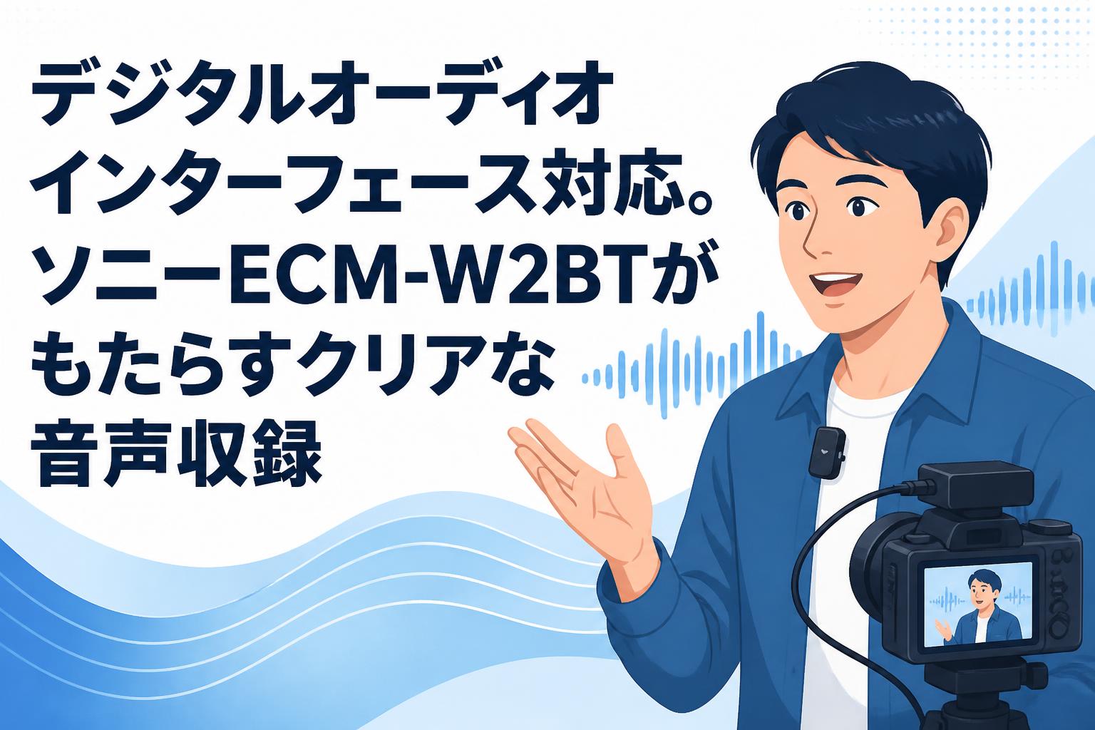 デジタルオーディオインターフェース対応。ソニーECM-W2BTがもたらすクリアな音声収録