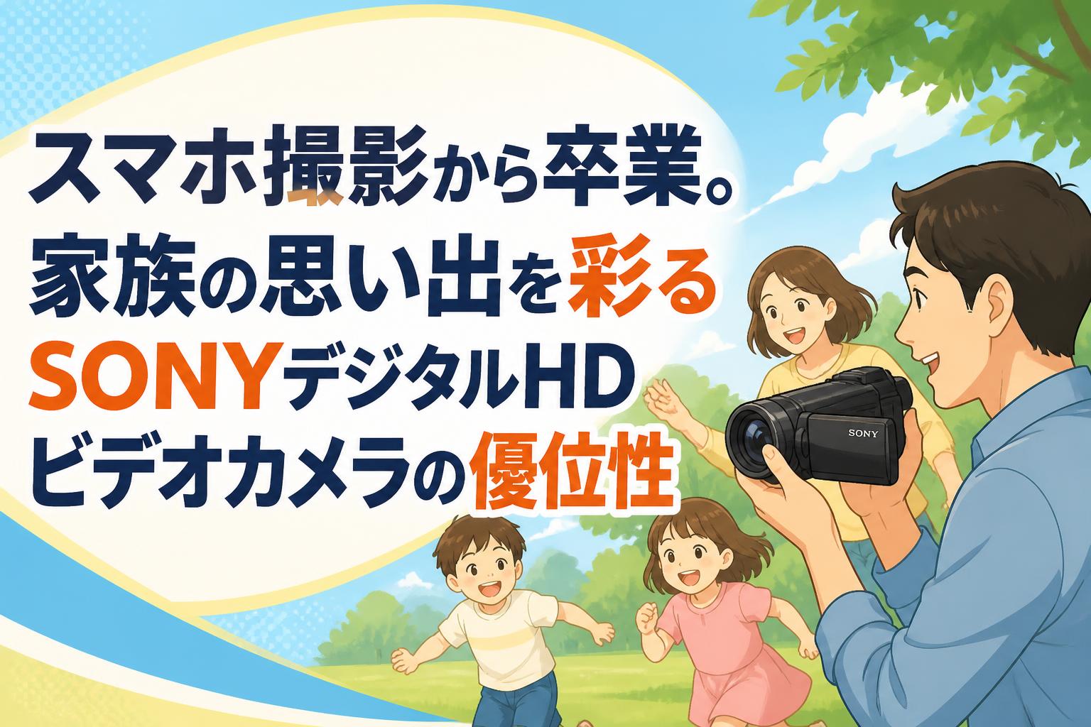 スマホ撮影から卒業。家族の思い出を彩るSONYデジタルHDビデオカメラの優位性