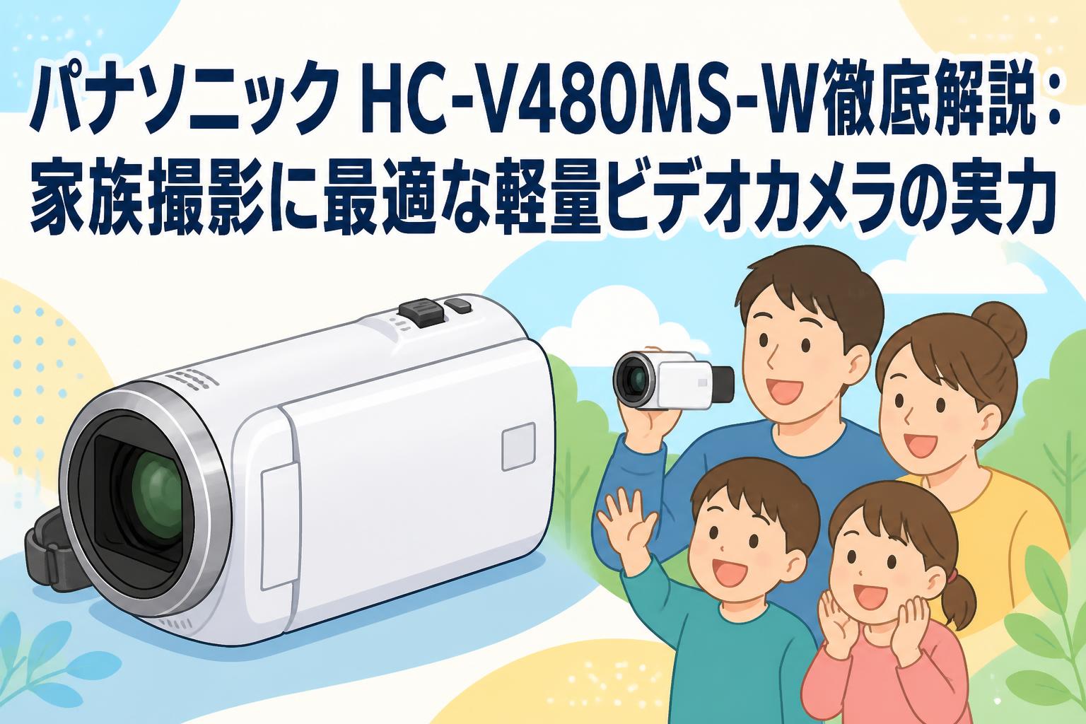 パナソニック HC-V480MS-W徹底解説：家族撮影に最適な軽量ビデオカメラの実力
