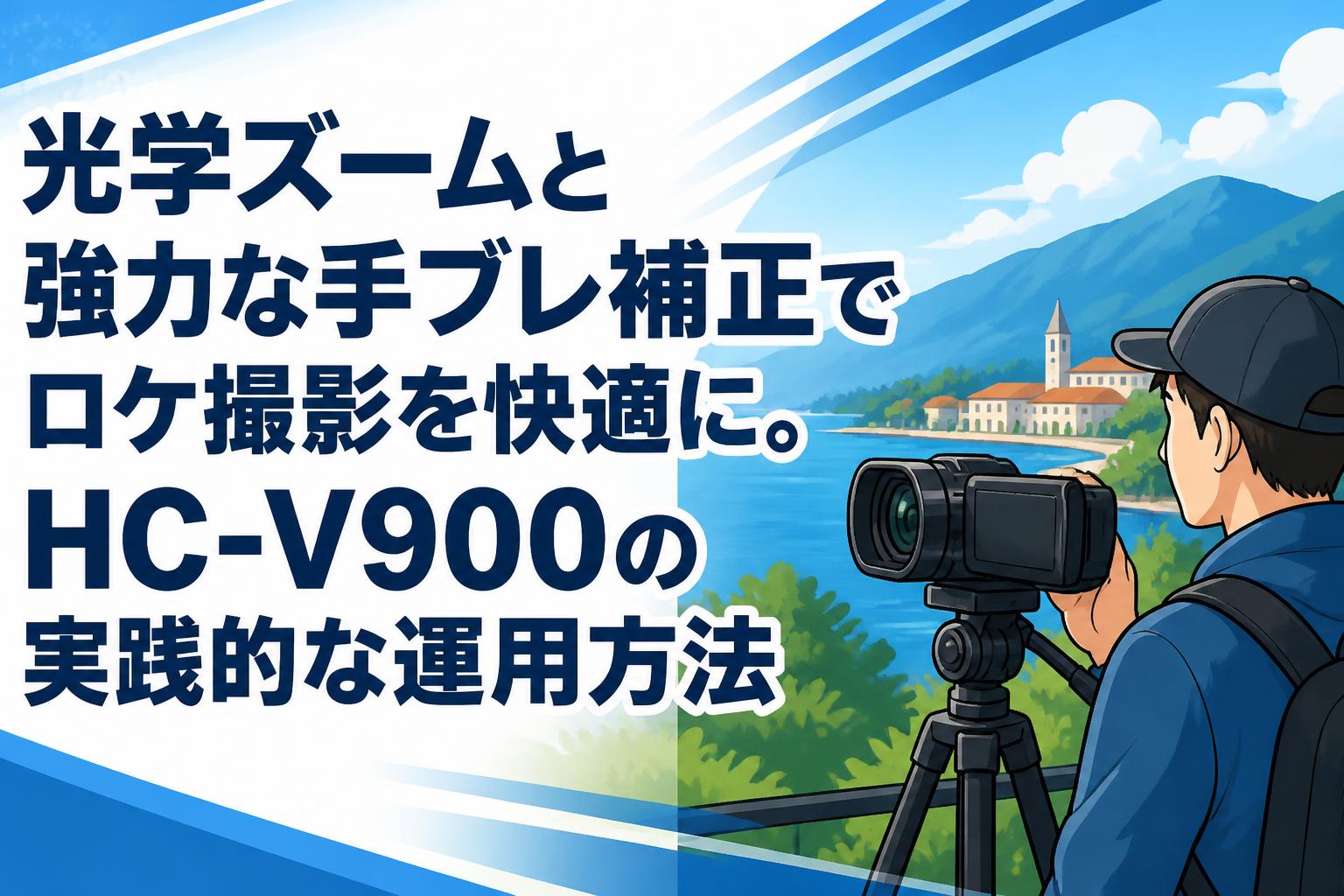 光学ズームと強力な手ブレ補正でロケ撮影を快適に。HC-V900の実践的な運用方法