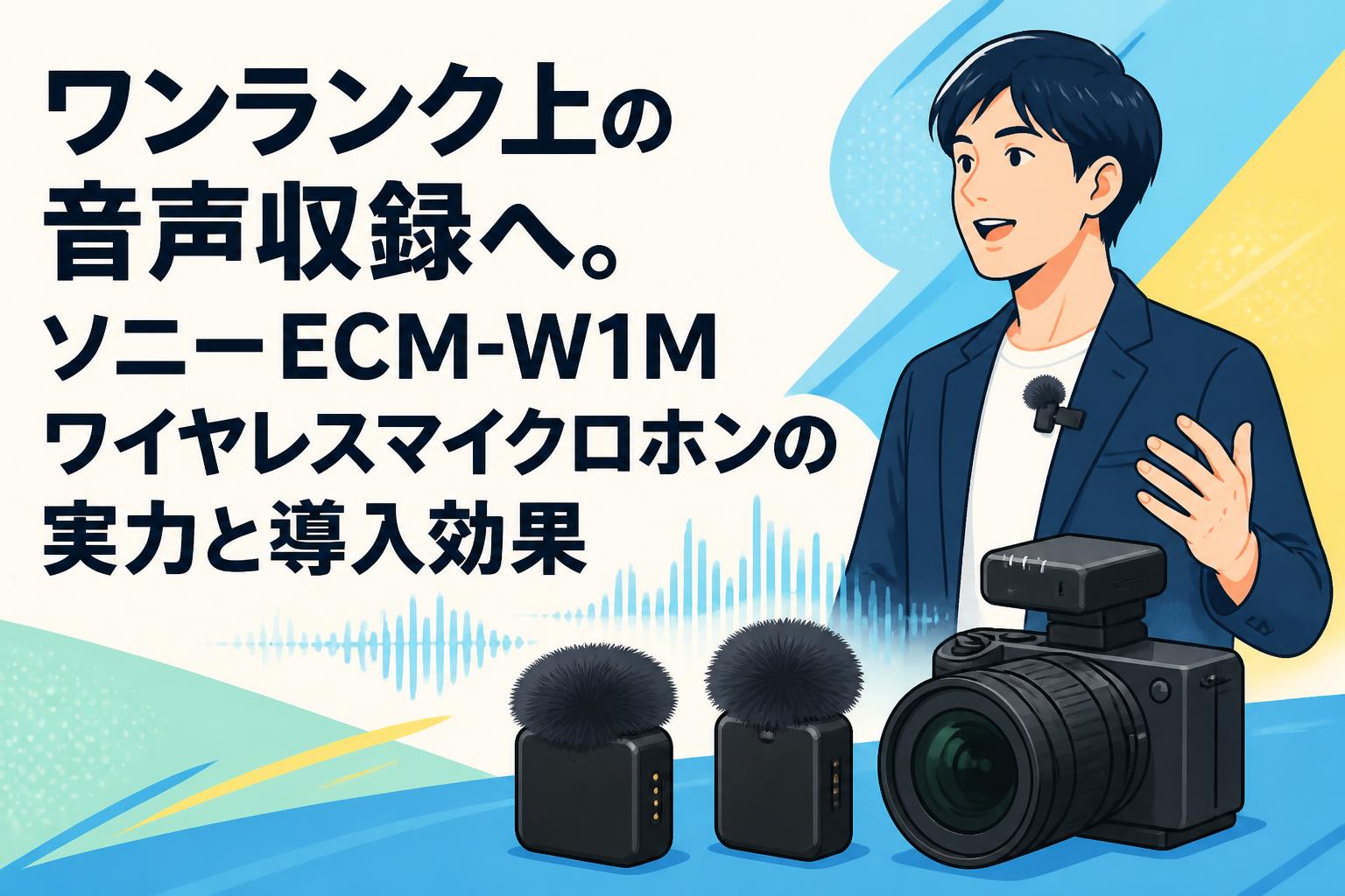ワンランク上の音声収録へ。ソニーECM-W1Mワイヤレスマイクロホンの実力と導入効果
