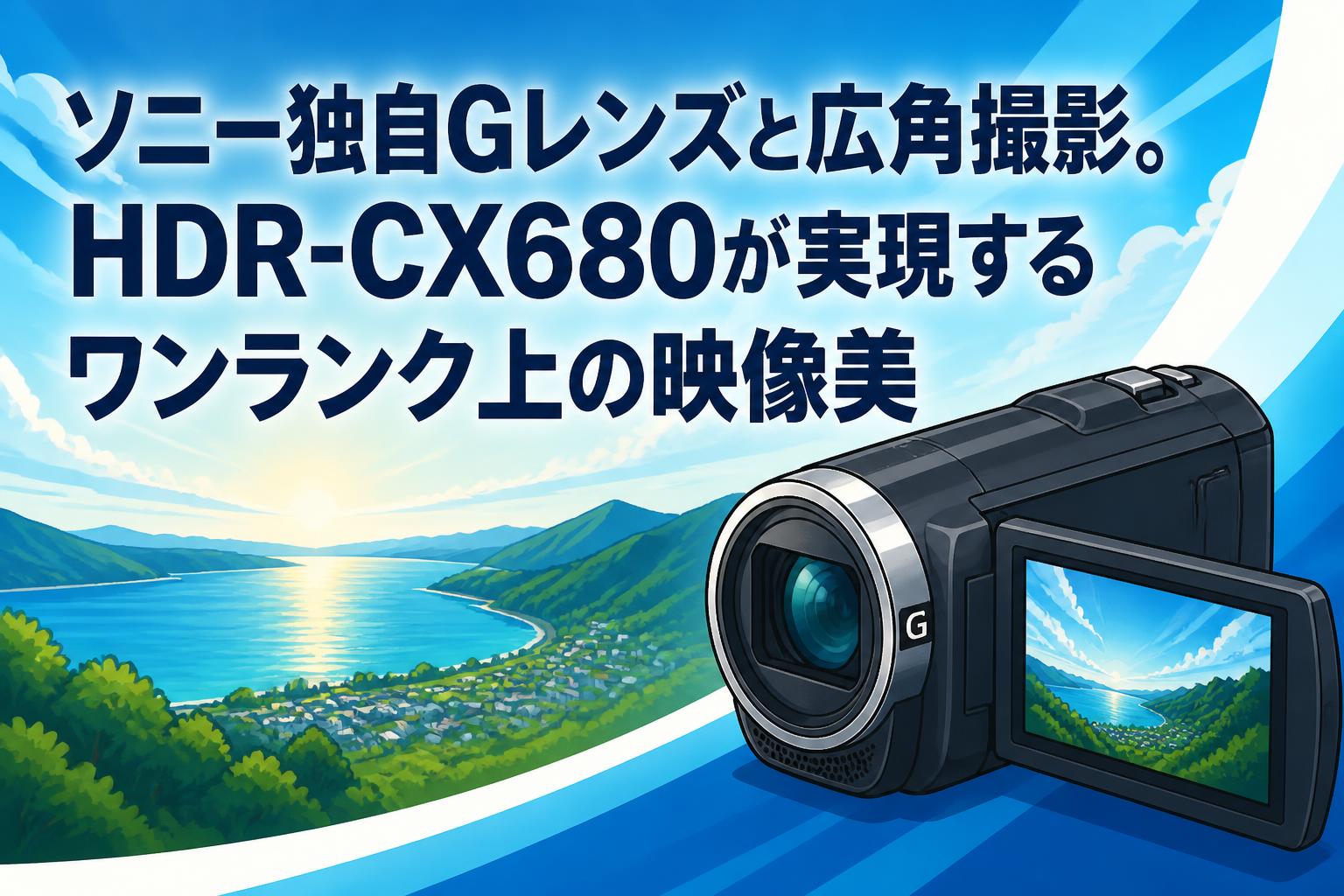 ソニー独自Gレンズと広角撮影。HDR-CX680が実現するワンランク上の映像美