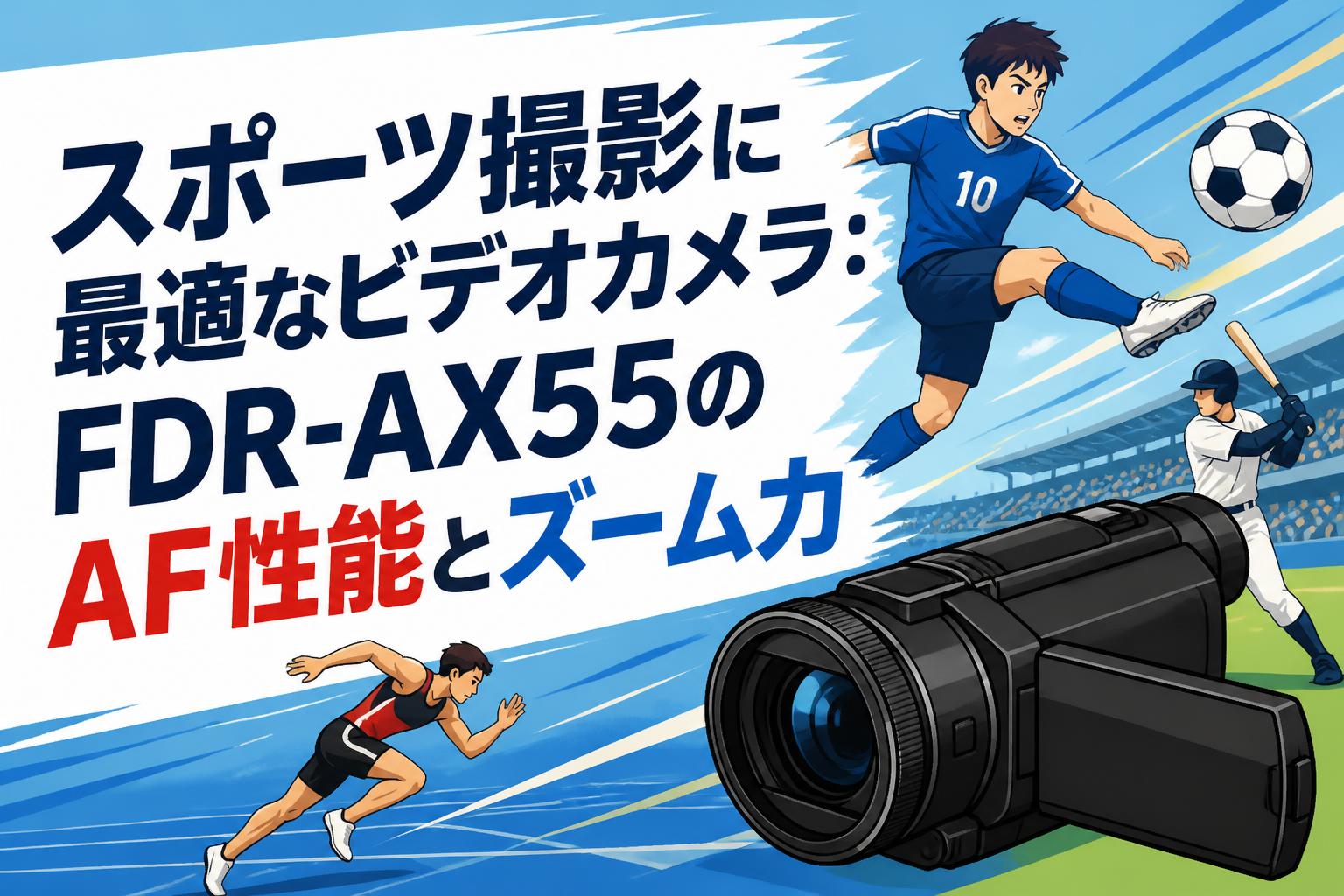 スポーツ撮影に最適なビデオカメラ：FDR-AX55のAF性能とズーム力