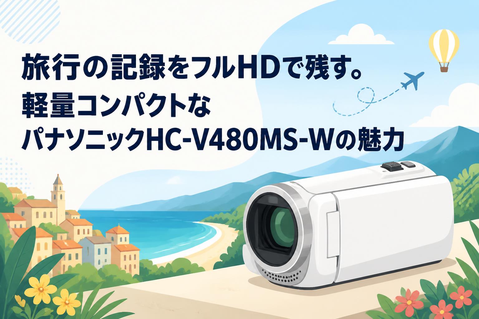 旅行の記録をフルHDで残す。軽量コンパクトなパナソニックHC-V480MS-Wの魅力