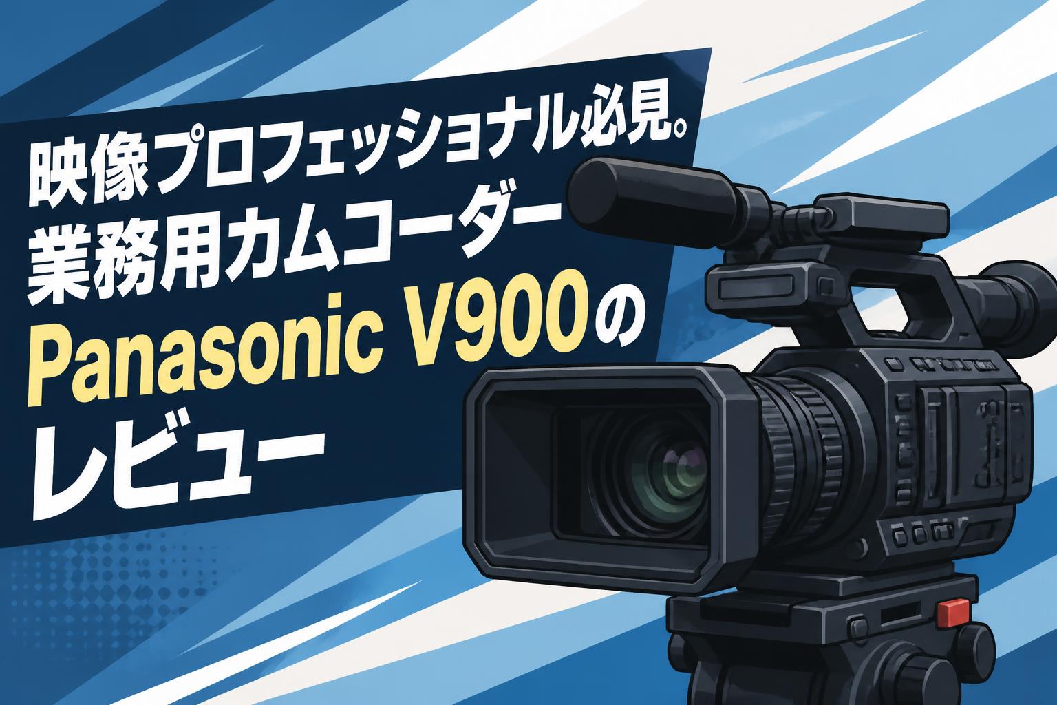 映像プロフェッショナル必見。業務用カムコーダーPanasonic V900のレビュー
