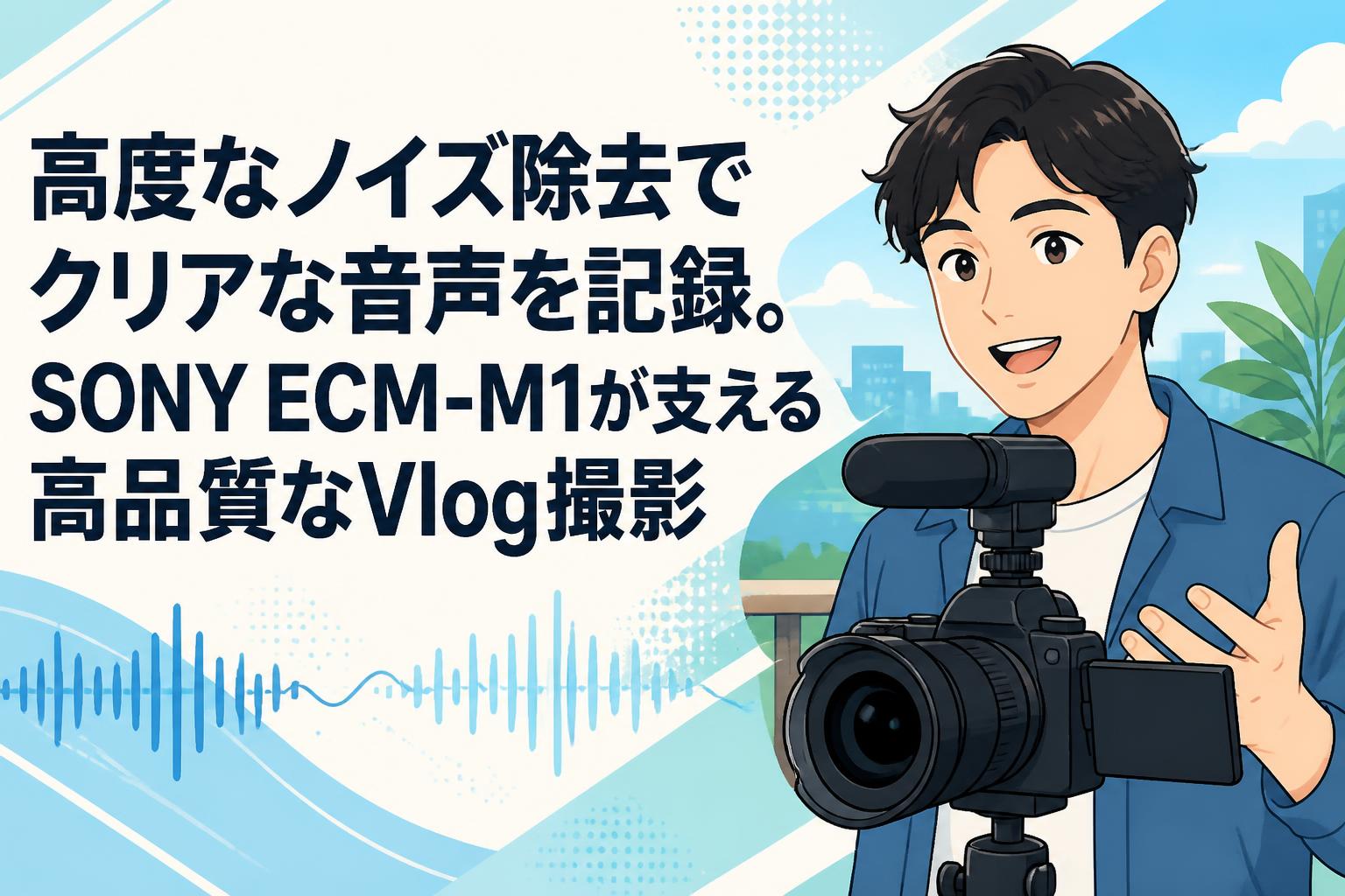 高度なノイズ除去でクリアな音声を記録。SONY ECM-M1が支える高品質なVlog撮影