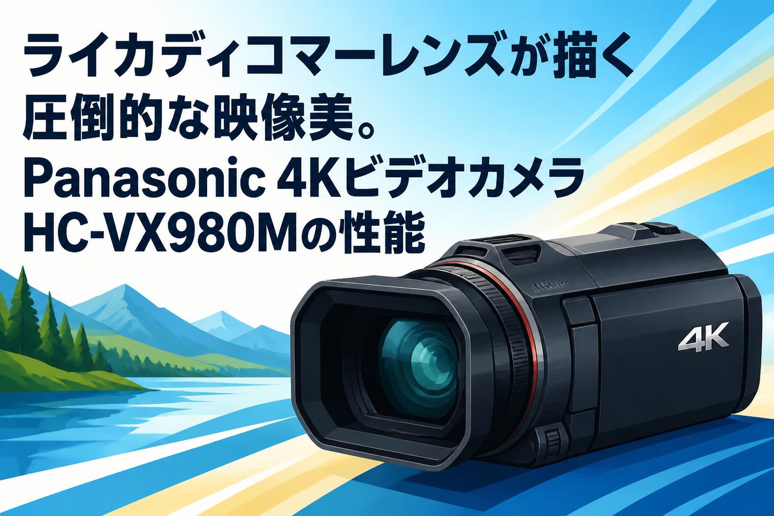 ライカディコマーレンズが描く圧倒的な映像美。Panasonic 4KビデオカメラHC-VX980Mの性能