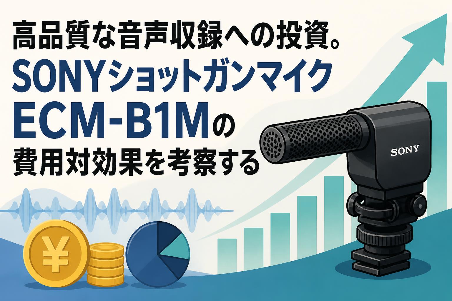 高品質な音声収録への投資。SONYショットガンマイクECM-B1Mの費用対効果を考察する