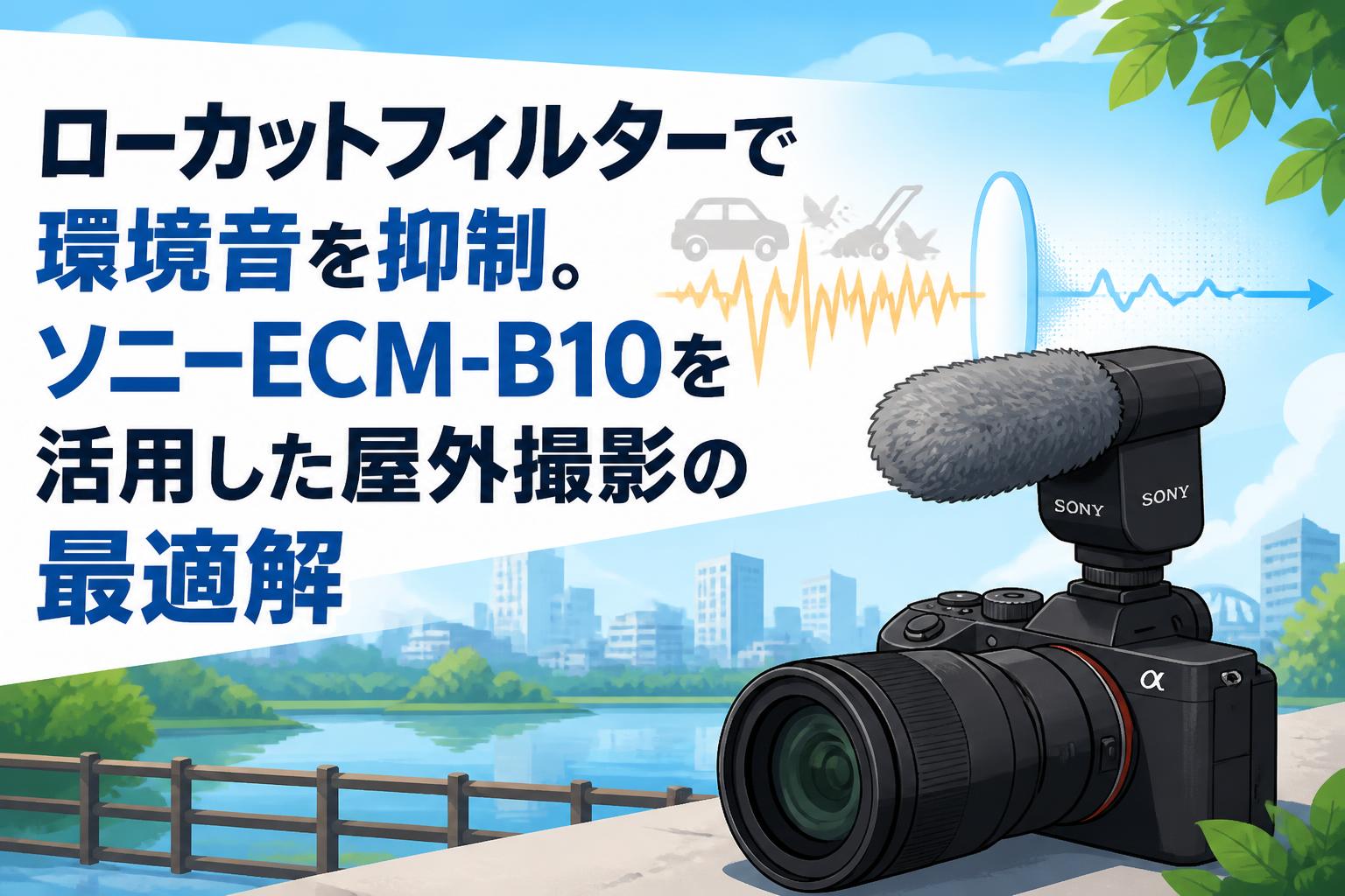 ローカットフィルターで環境音を抑制。ソニーECM-B10を活用した屋外撮影の最適解